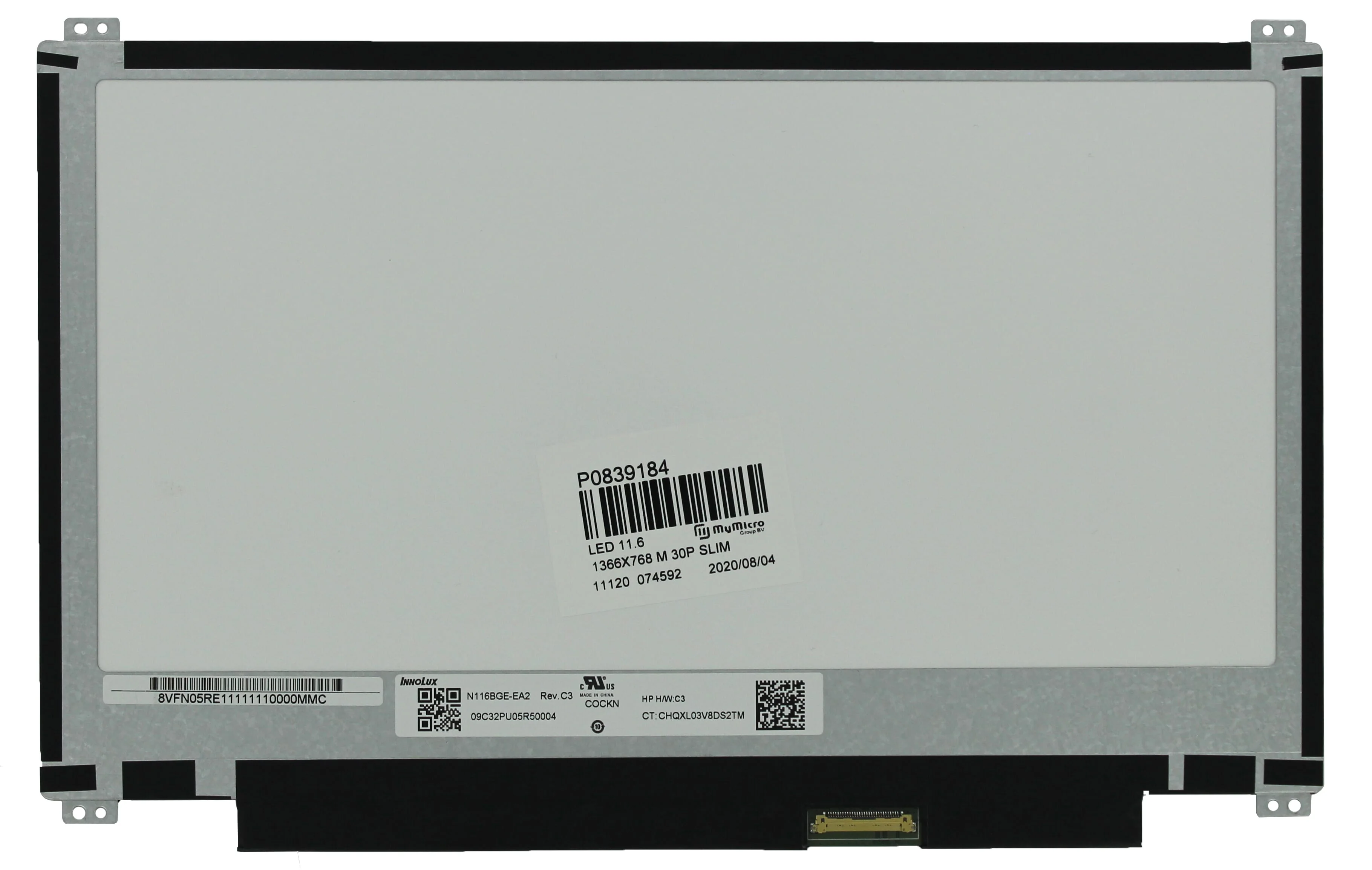 11.6 inch LCD Scherm 1366x768 Mat 30Pin eDP - Image 3