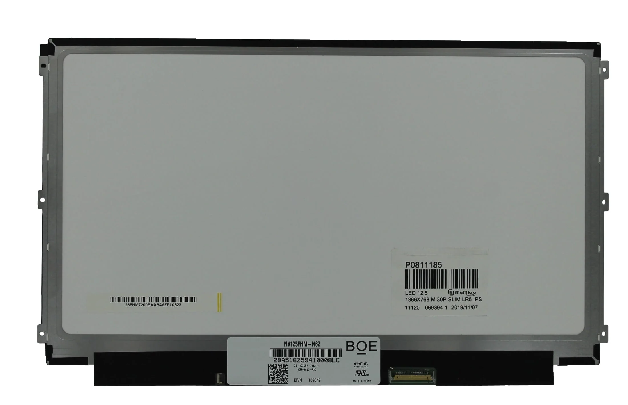 12.5 inch LCD Scherm 1920x1080 Mat 30Pin eDP, IPS - Image 2