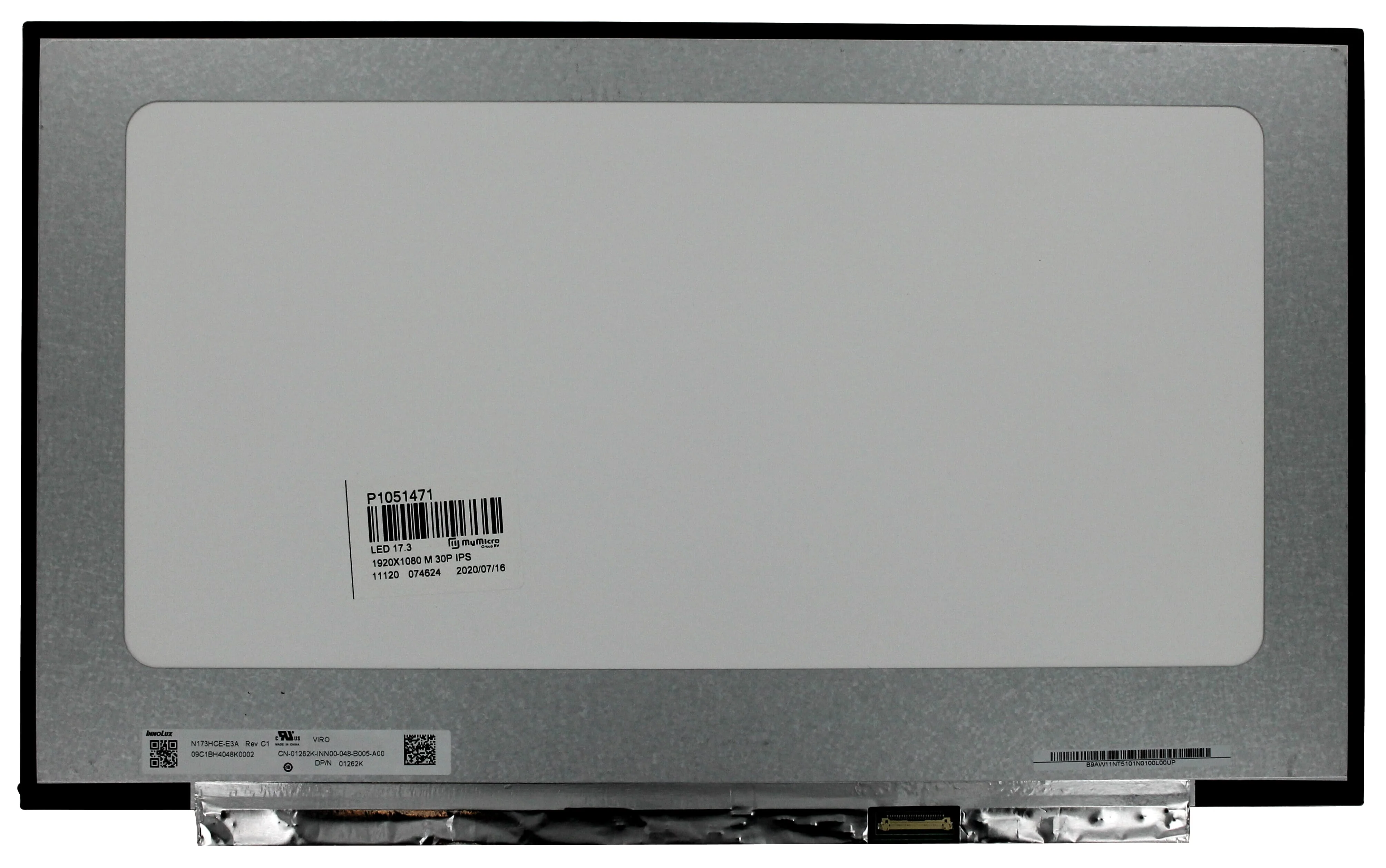 12.5 inch LCD Scherm 1920x1080 Mat 30Pin eDP, IPS - Image 3