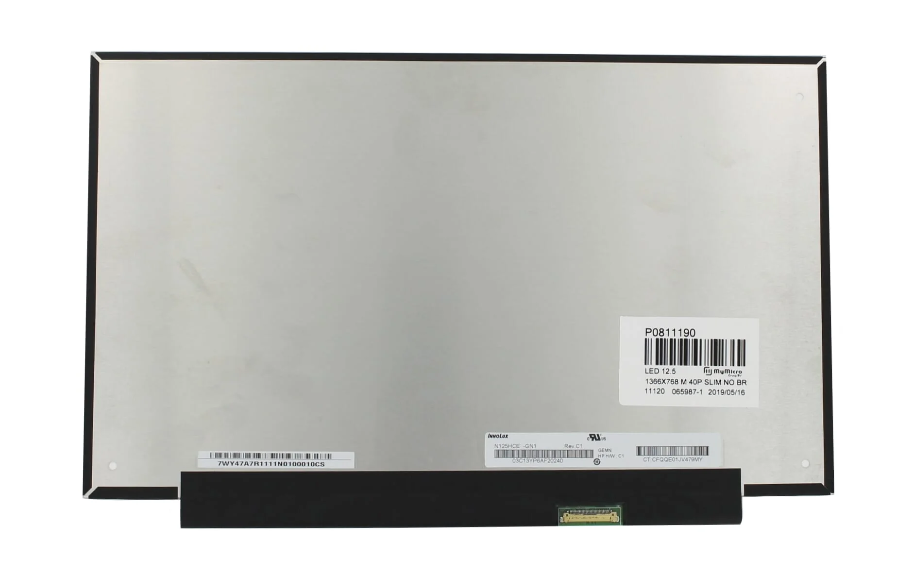 12.5 inch LCD scherm 1920x1080 Mat 30Pin eDP, IPS - Image 3