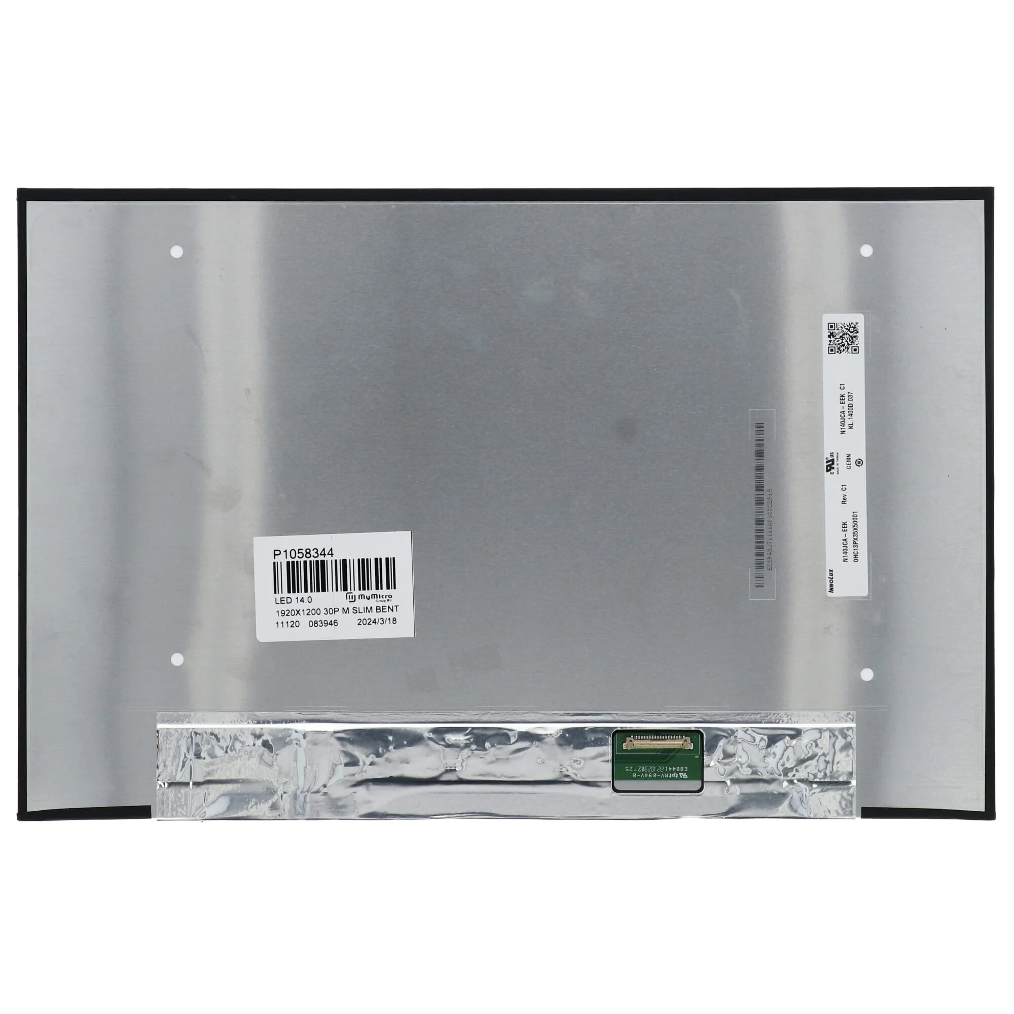 14.0 inch LCD scherm 1920x1200 Mat 30Pin eDP - Image 2