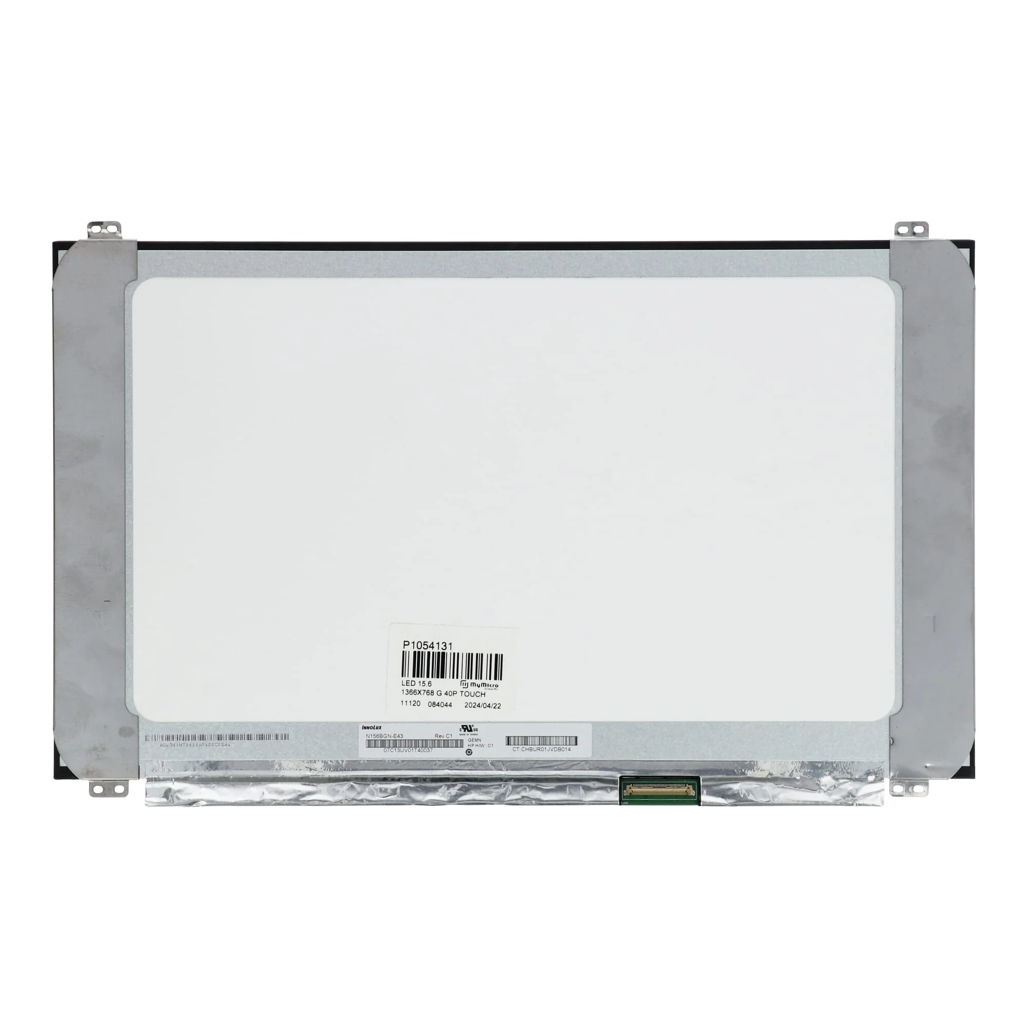 15.6 inch LCD Scherm 1366x768 Glans 40Pin eDP, Touch - Image 2
