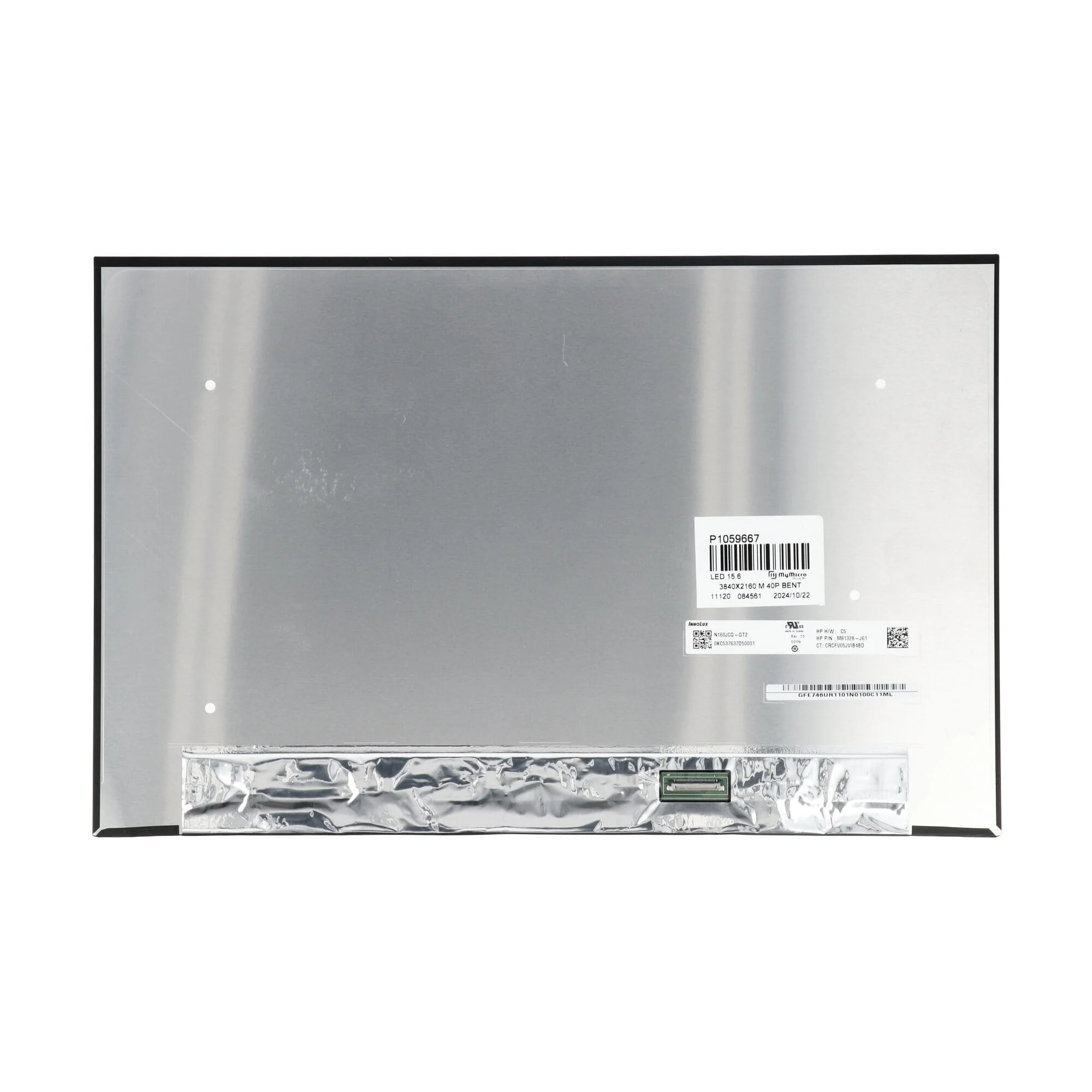 15.6 Inch LCD scherm 3840x2160 Mat 40Pin eDP, IPS - Image 2