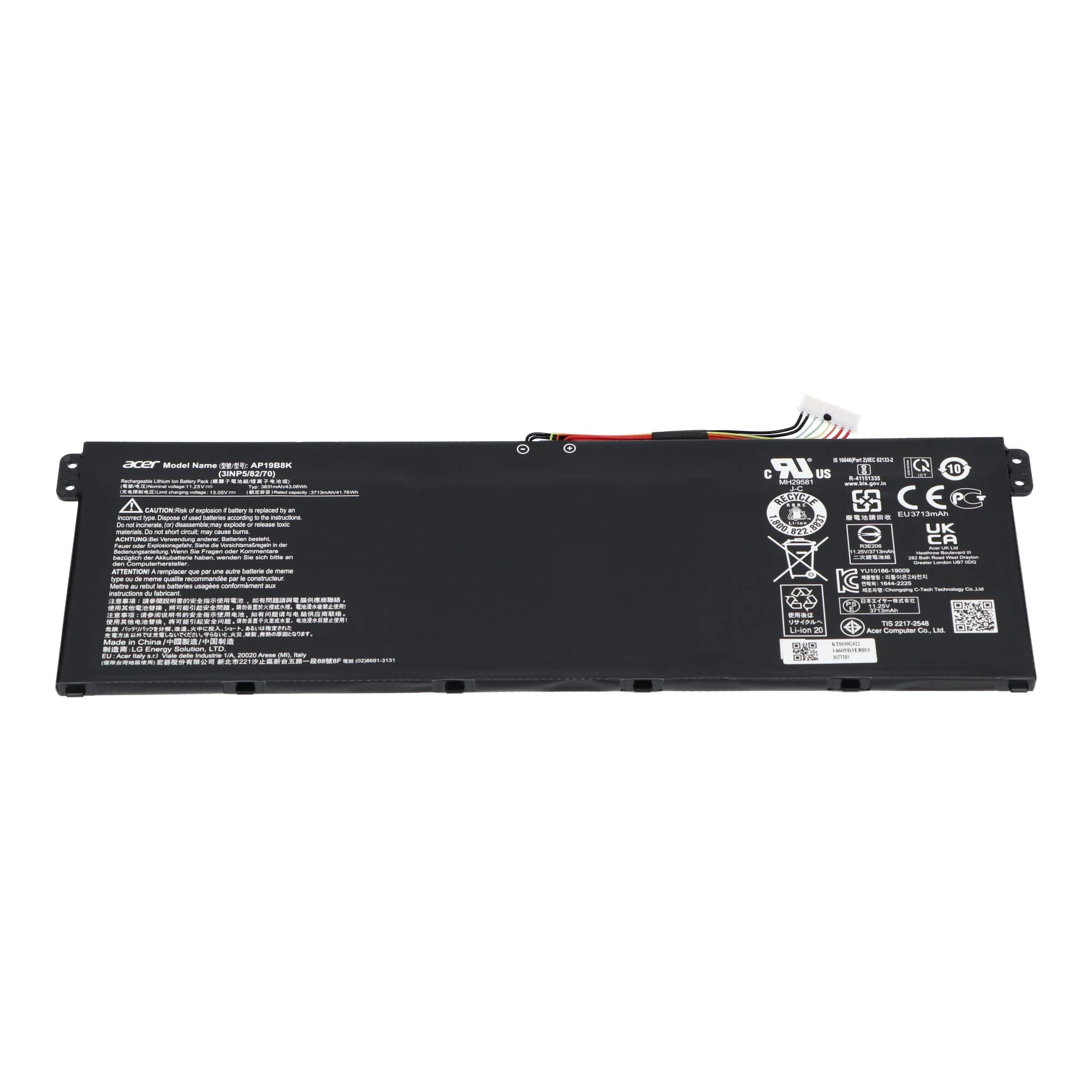 Acer Laptop Accu 11.25V 3831mAh - Image 2