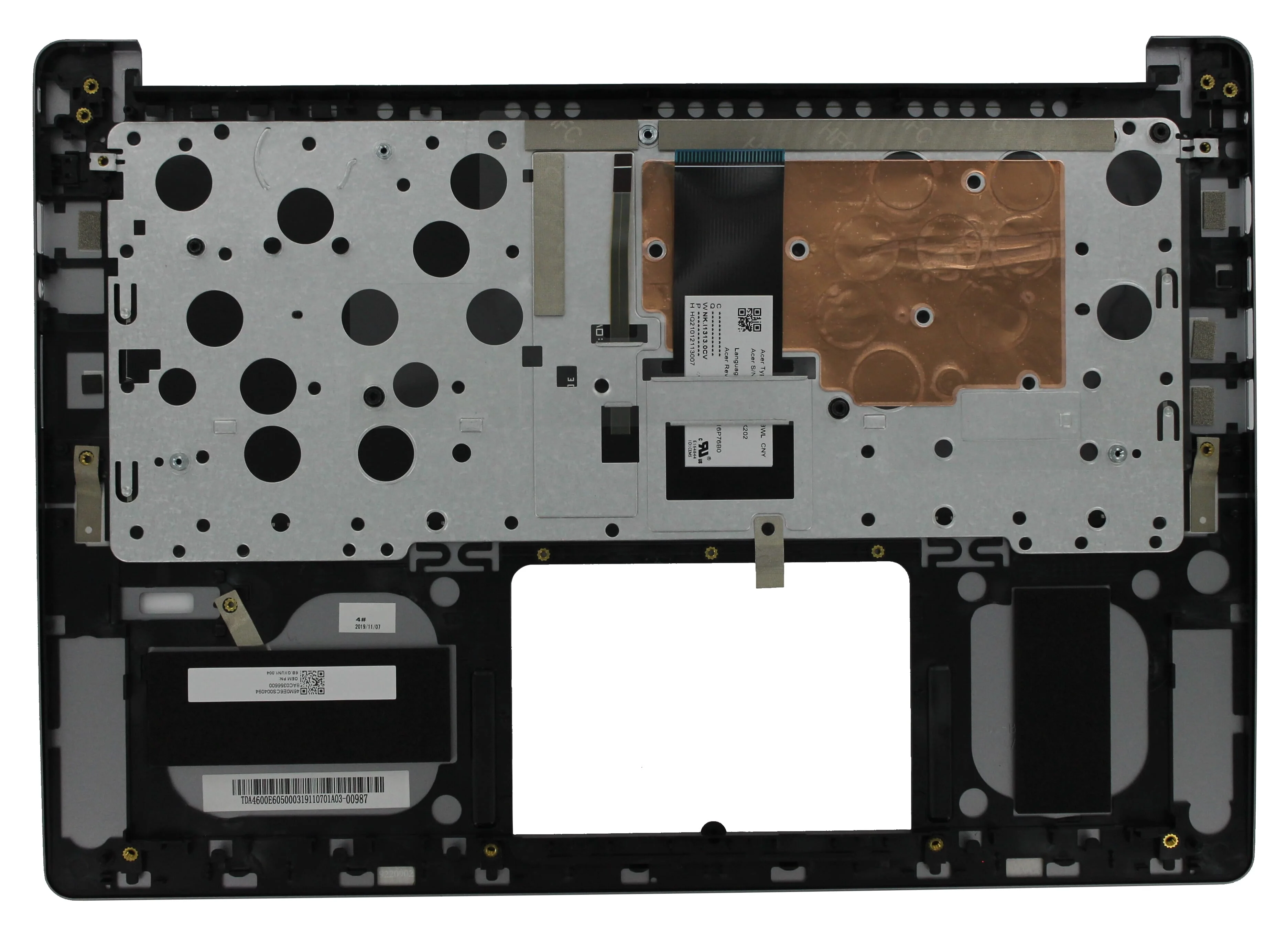 Acer Laptop Toetsenbord Azerty BE incl. Top Cover - Zilver - Image 2