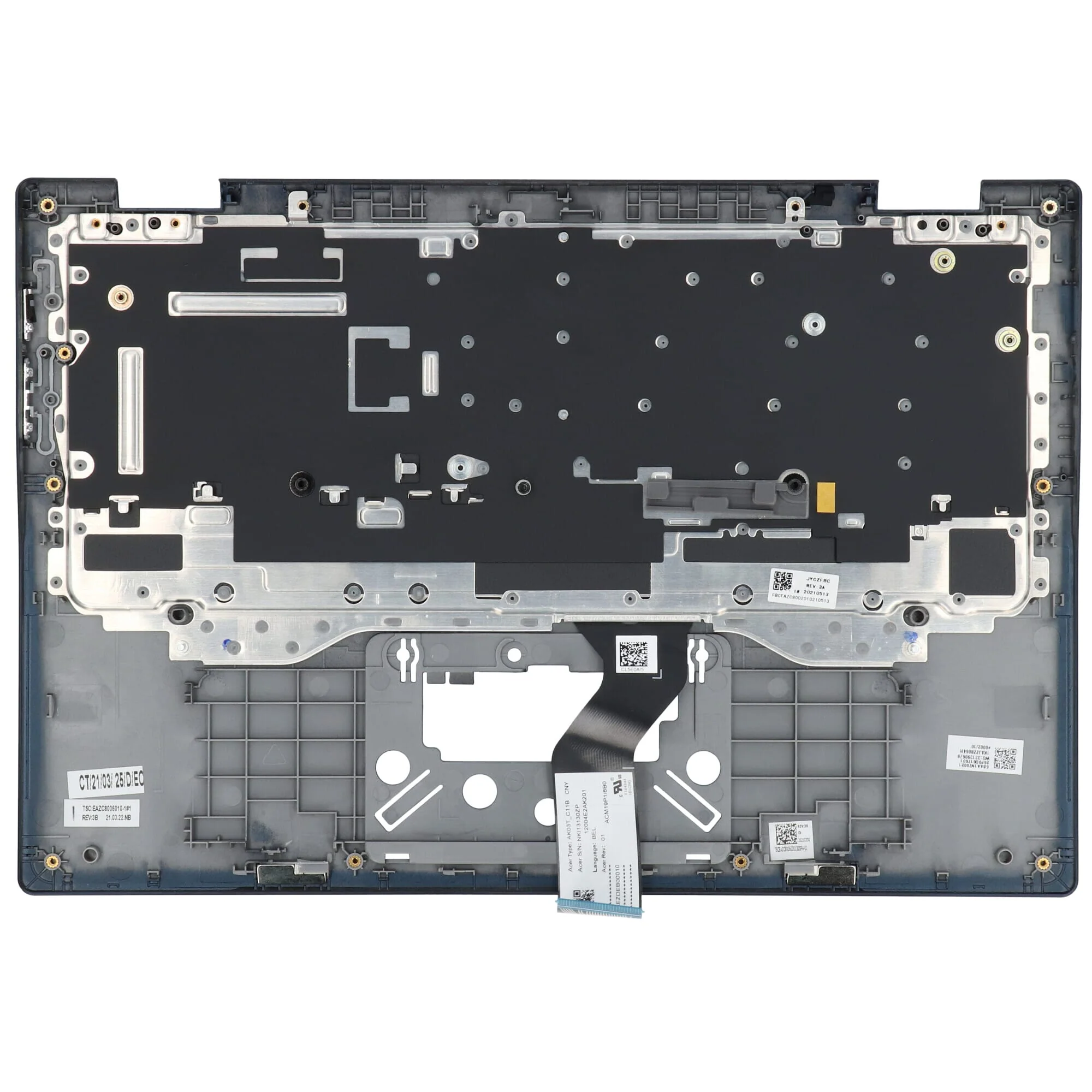 Acer Laptop Toetsenbord Azerty BE + Top Cover - Blauw - Image 2