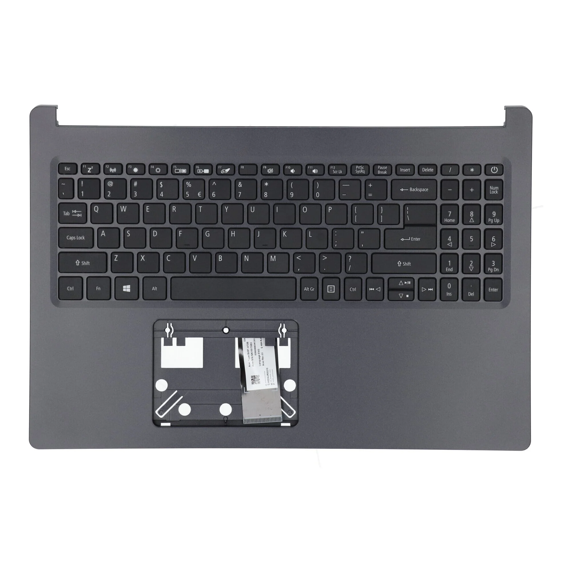 Acer Laptop Toetsenbord Qwerty US + Top Cover - Image 2