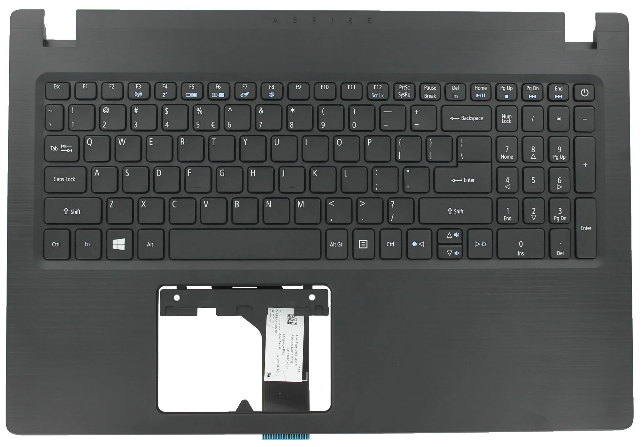 Acer Laptop Toetsenbord Qwerty US + Top Cover - Image 2
