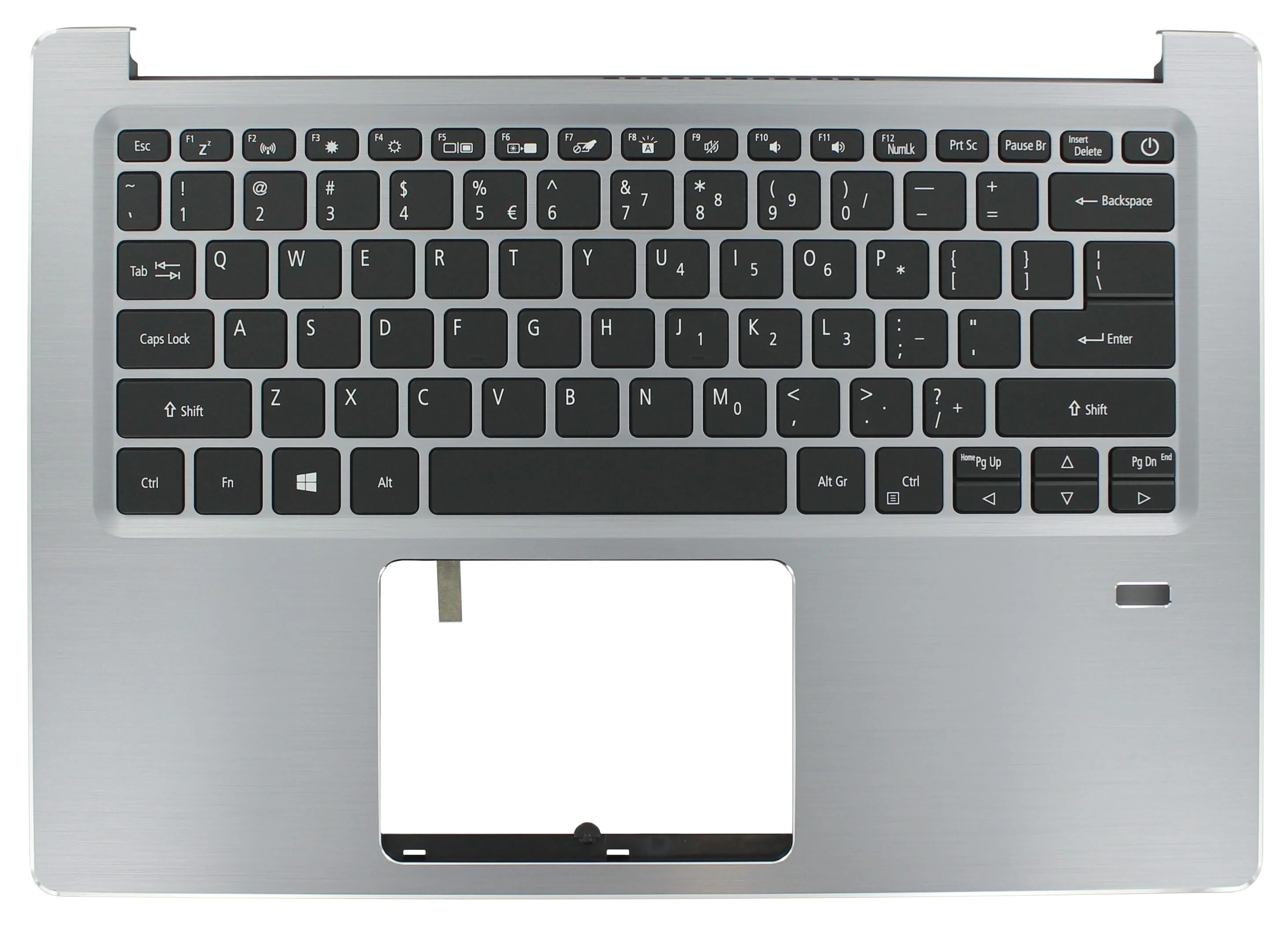 Acer Laptop Toetsenbord Qwerty US + Top Cover - Zilver