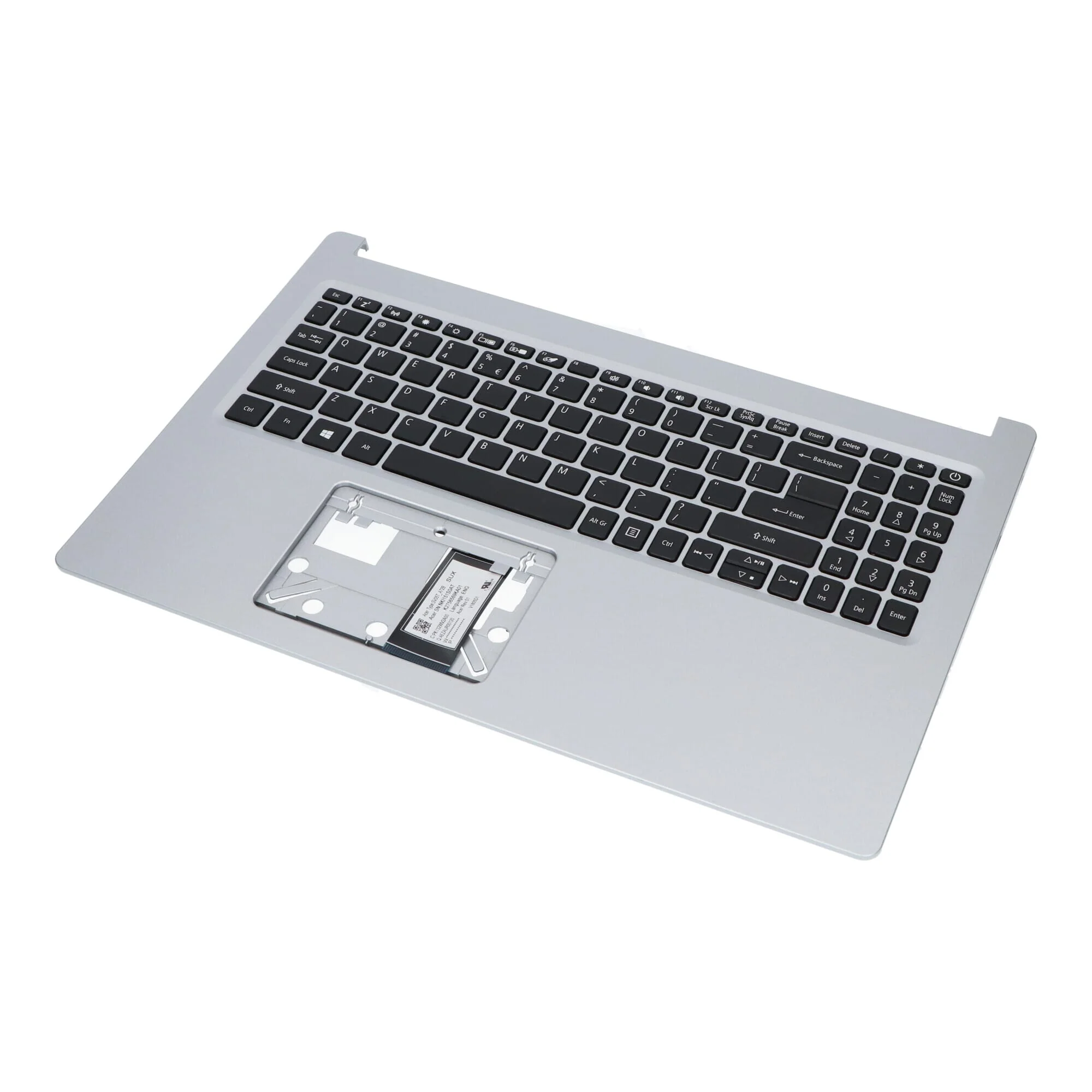 Acer Laptop Toetsenbord Qwerty US + Top Cover - Zilver - Image 2
