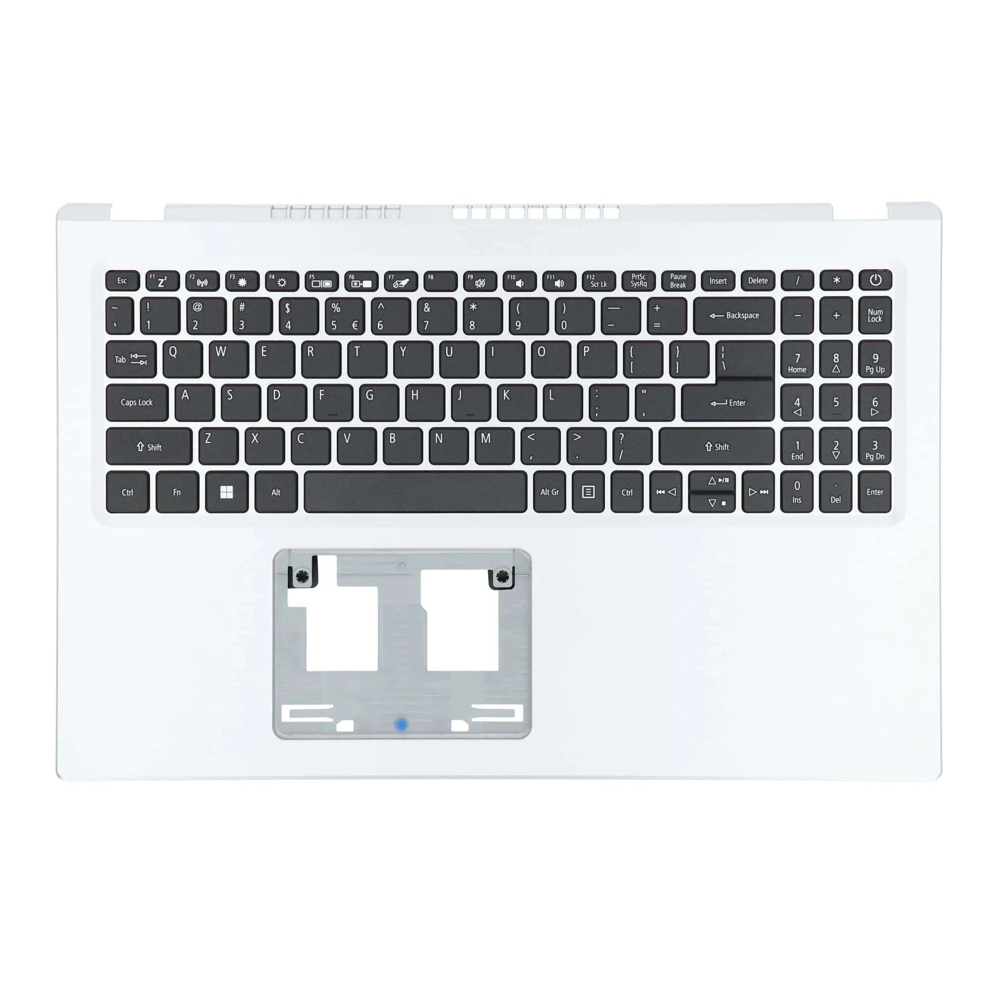 Acer Laptop Toetsenbord Qwerty US + Top Cover - Zilver