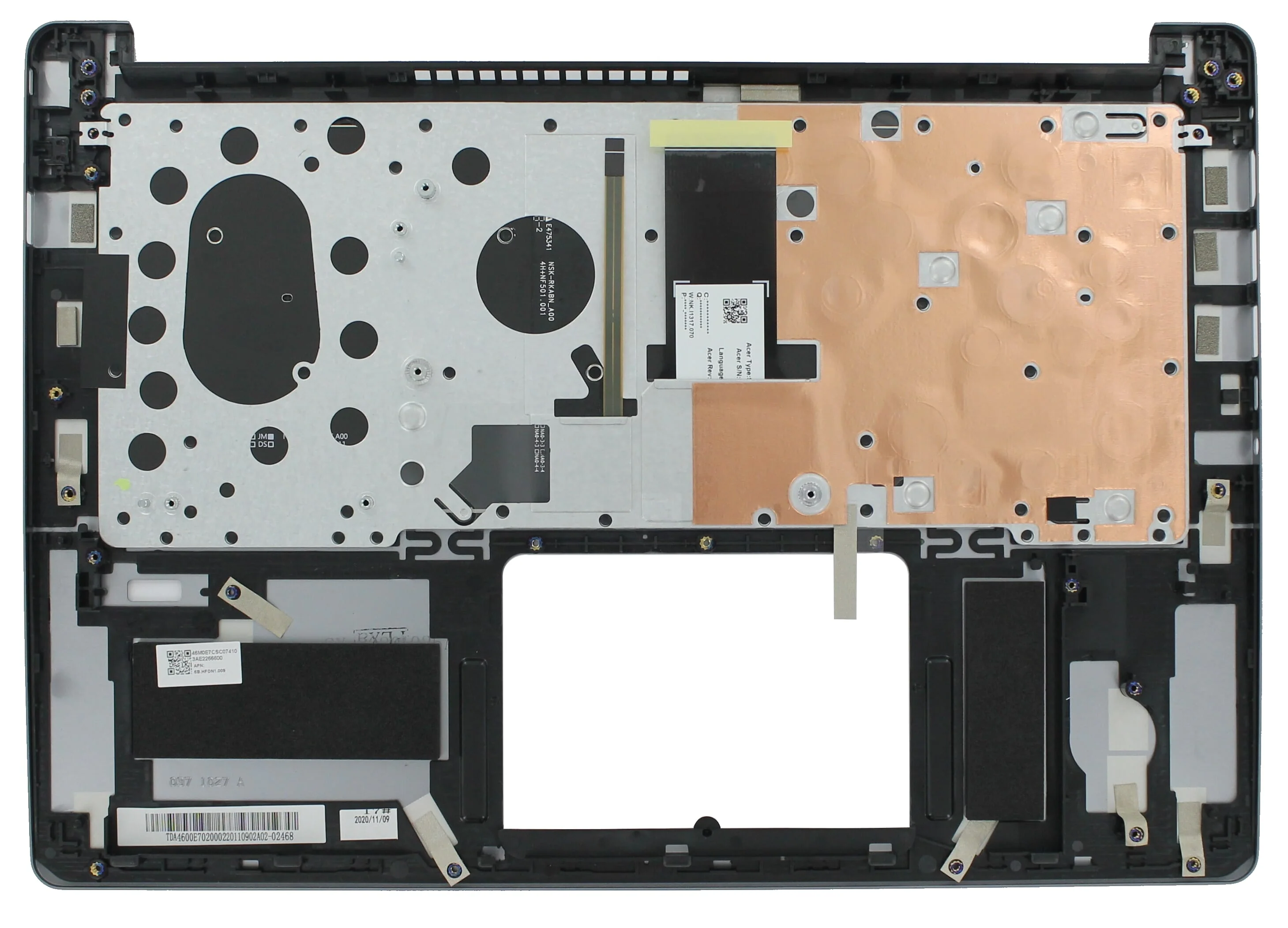 Acer Laptop Toetsenbord Qwerty US + Top Cover - Zilver - Image 2
