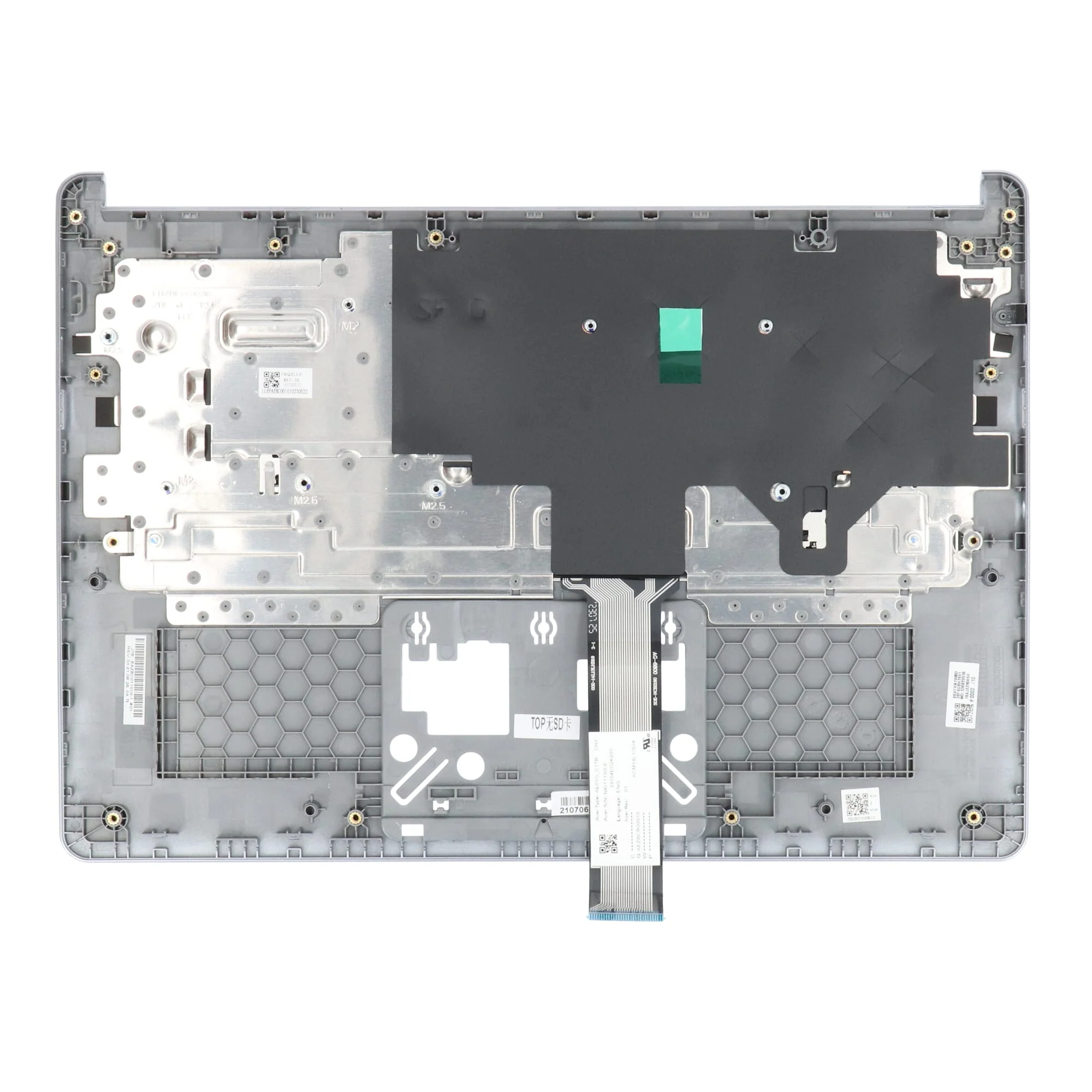 Acer Laptop Toetsenbord Qwerty US + Top Cover - Zilver - Image 2