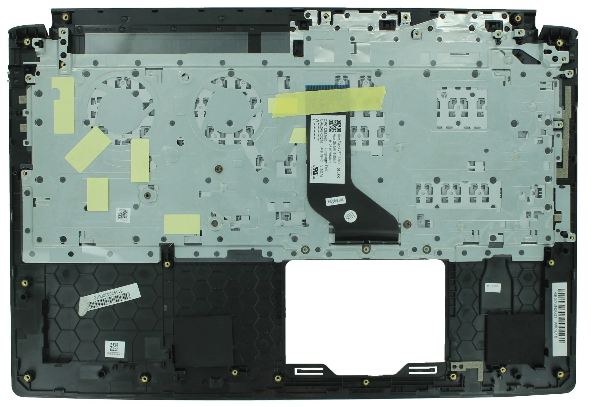 Acer Laptop Toetsenbord Qwerty US + Top Cover - Zwart - Image 2