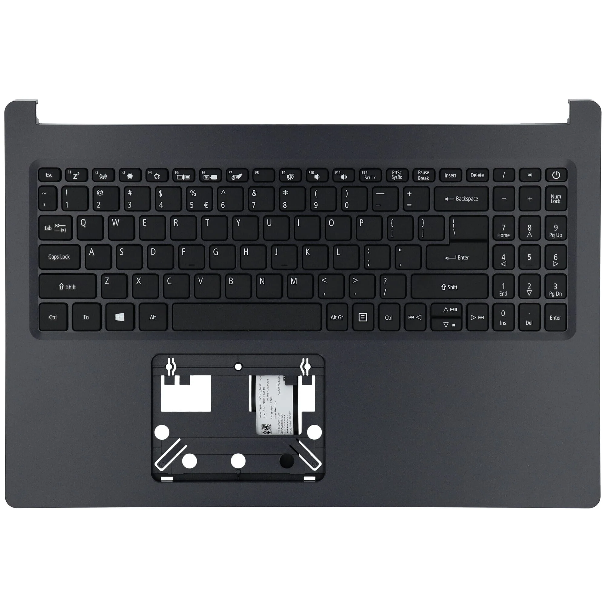 Acer Laptop Toetsenbord Qwerty US + Top Cover - Zwart - Image 3