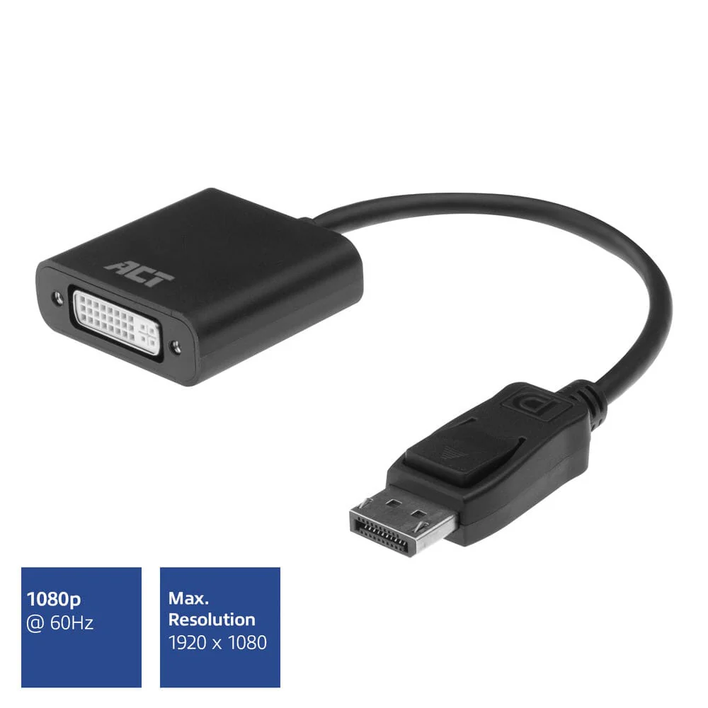 ACT 0,15 meter DisplayPort naar DVI female adapter - Image 7