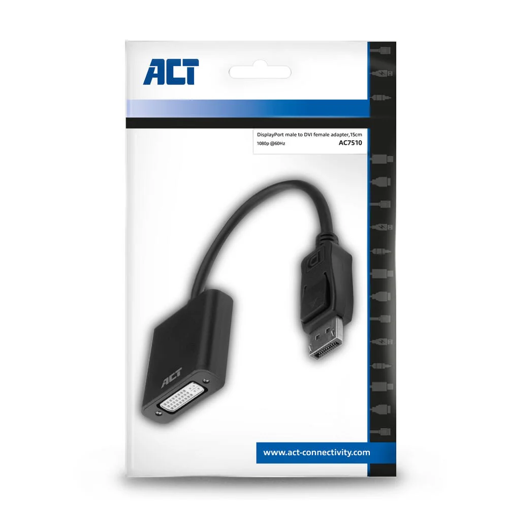 ACT 0,15 meter DisplayPort naar DVI female adapter - Image 9