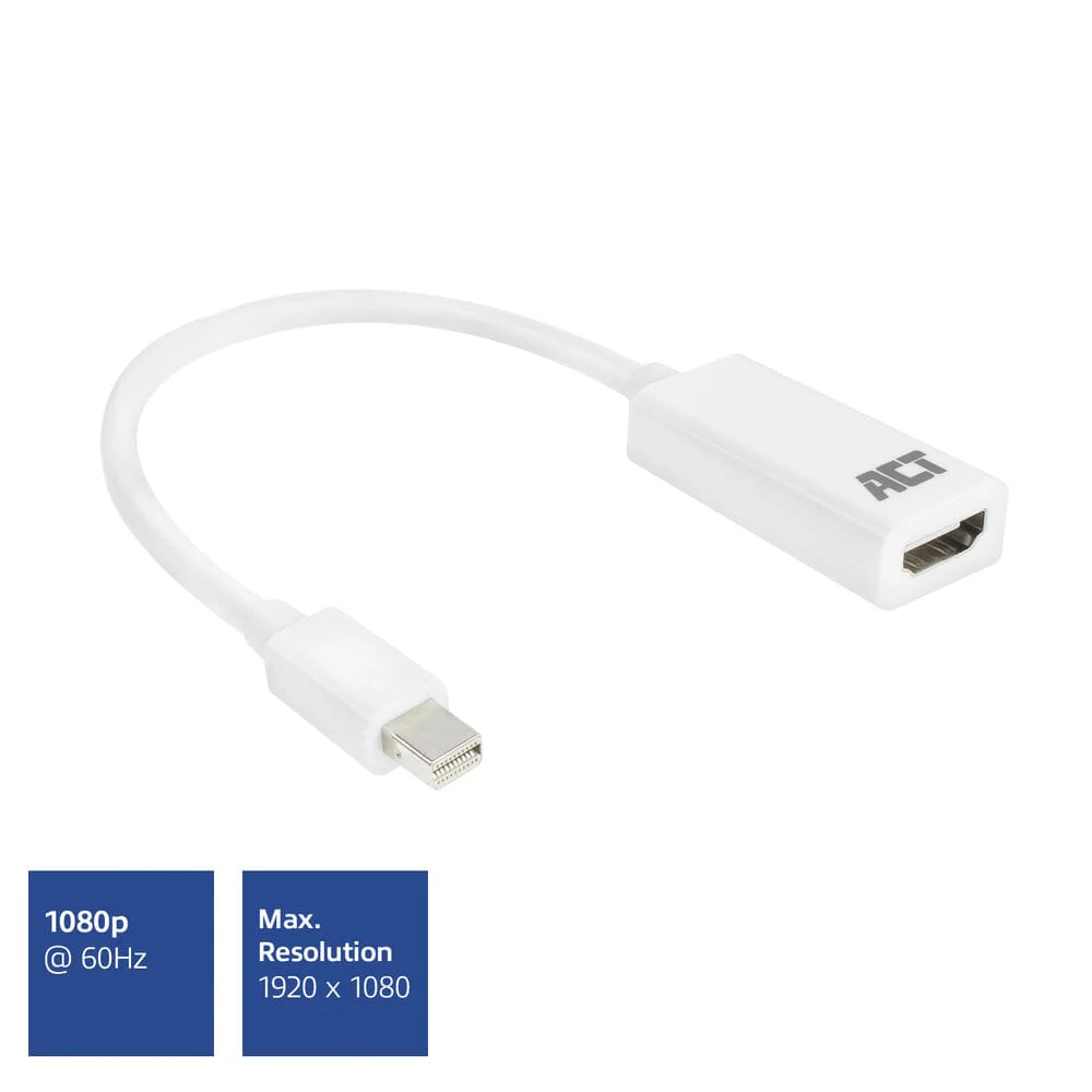 ACT 0,15 meter Mini DisplayPort male naar HDMI-A female - Image 2