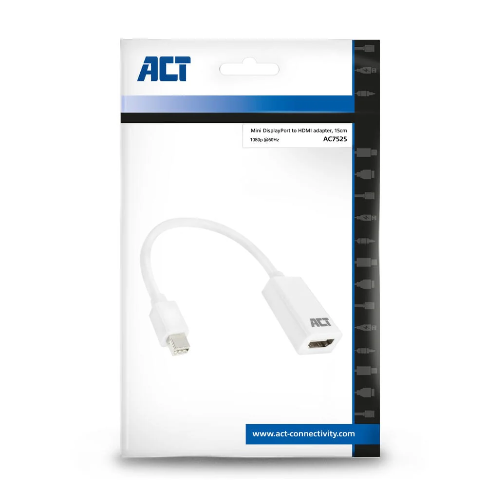 ACT 0,15 meter Mini DisplayPort male naar HDMI-A female - Image 3