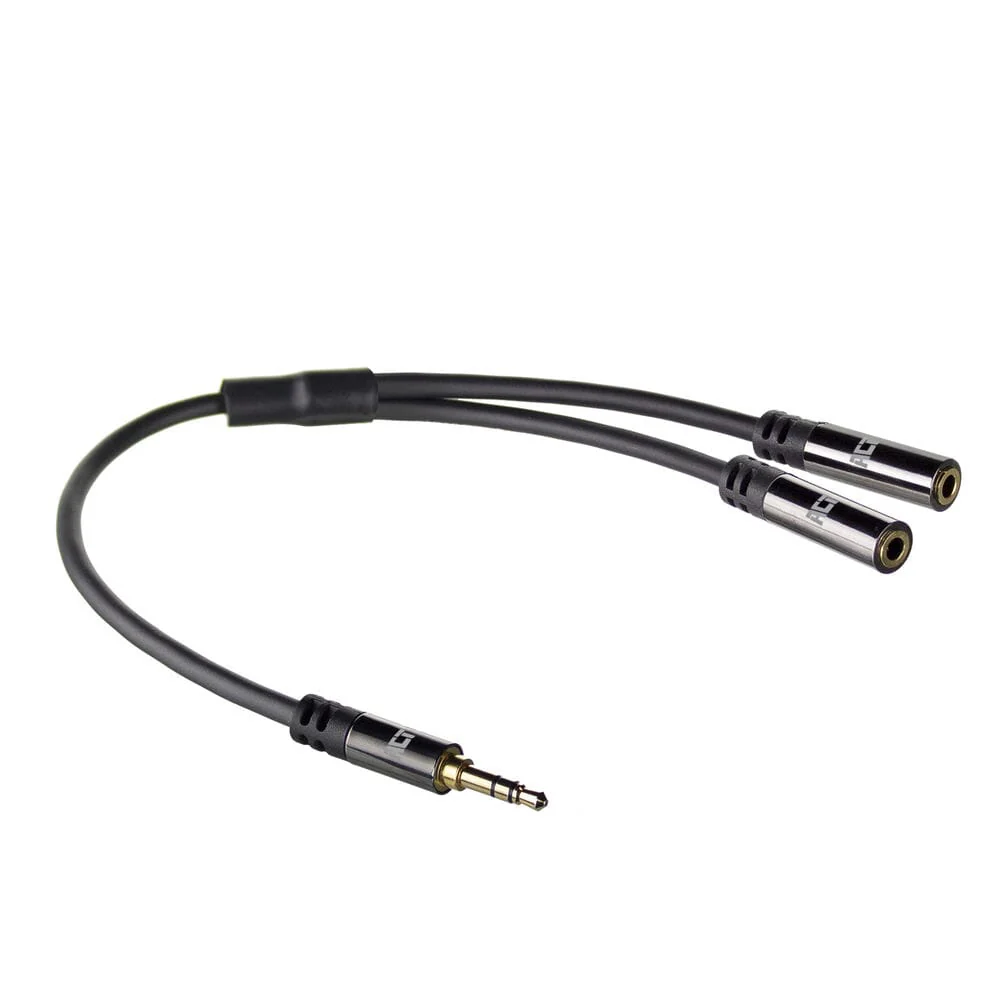 ACT 0,15m HQ audio splitterkabel 3,5 mm jack male 2x female - Image 3