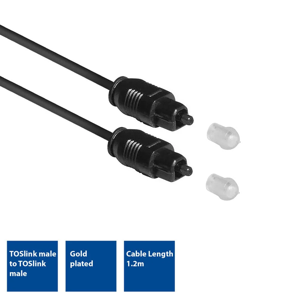ACT 1,2 meter SPDIF TOSlink optische audio male - male - Image 3