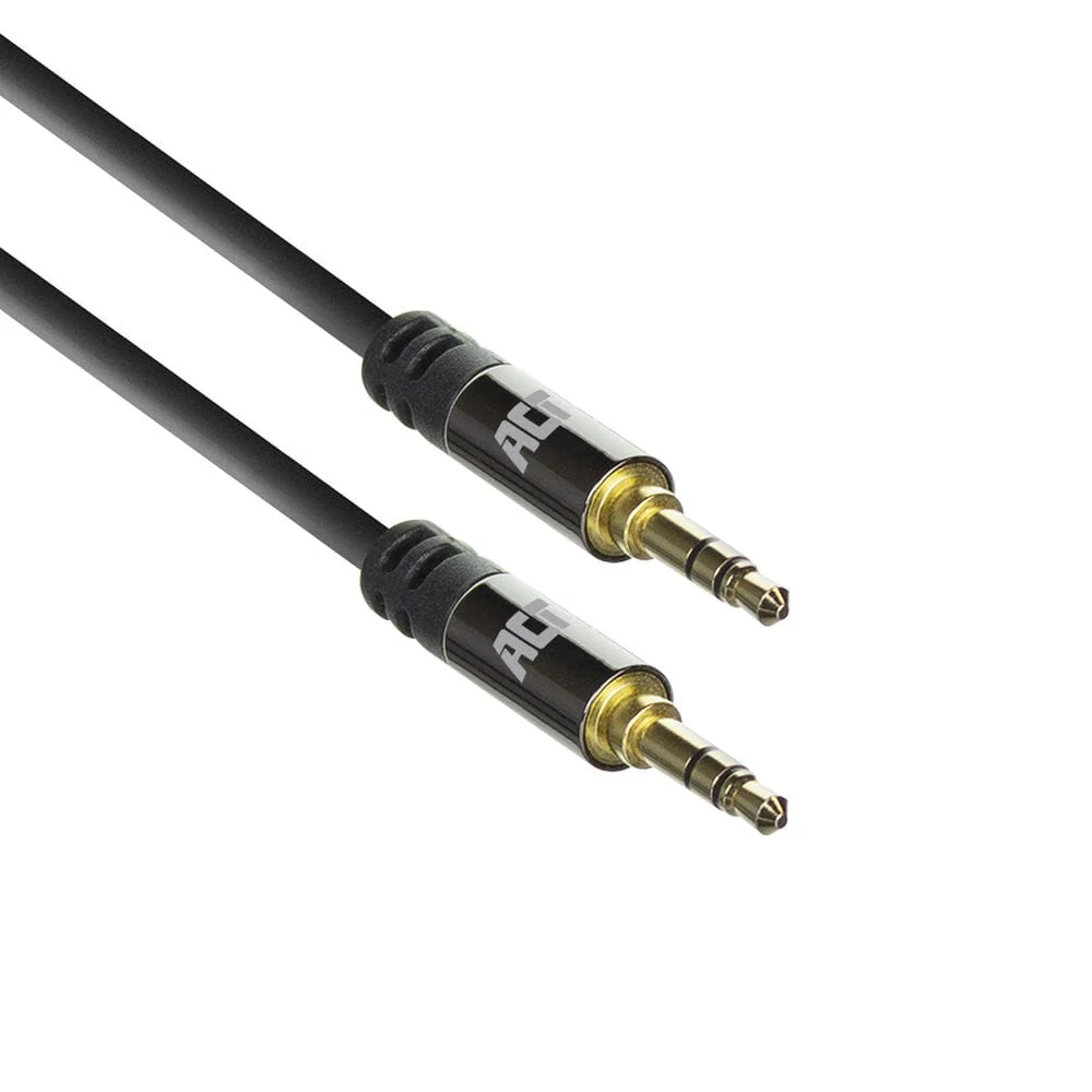 ACT 10 meter HQ audio aansluitkabel 3,5 mm jack male - male