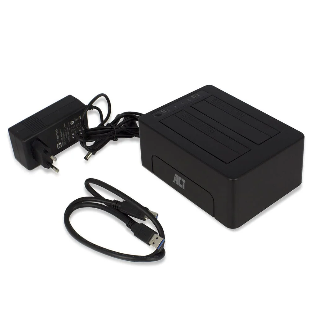 ACT 2,5 en 3,5 inch SATA Dual harde schijf dock USB 3.2 Gen1 - Image 5