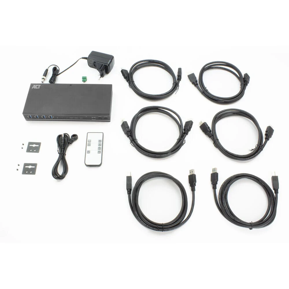 ACT 2-Port Dual HDMI 4K@60Hz KVM switch, USB 3.2 Gen1 - Image 7