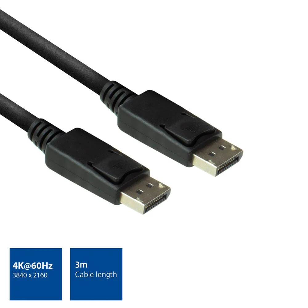 ACT 3 meter DisplayPort kabel male - male - Image 4