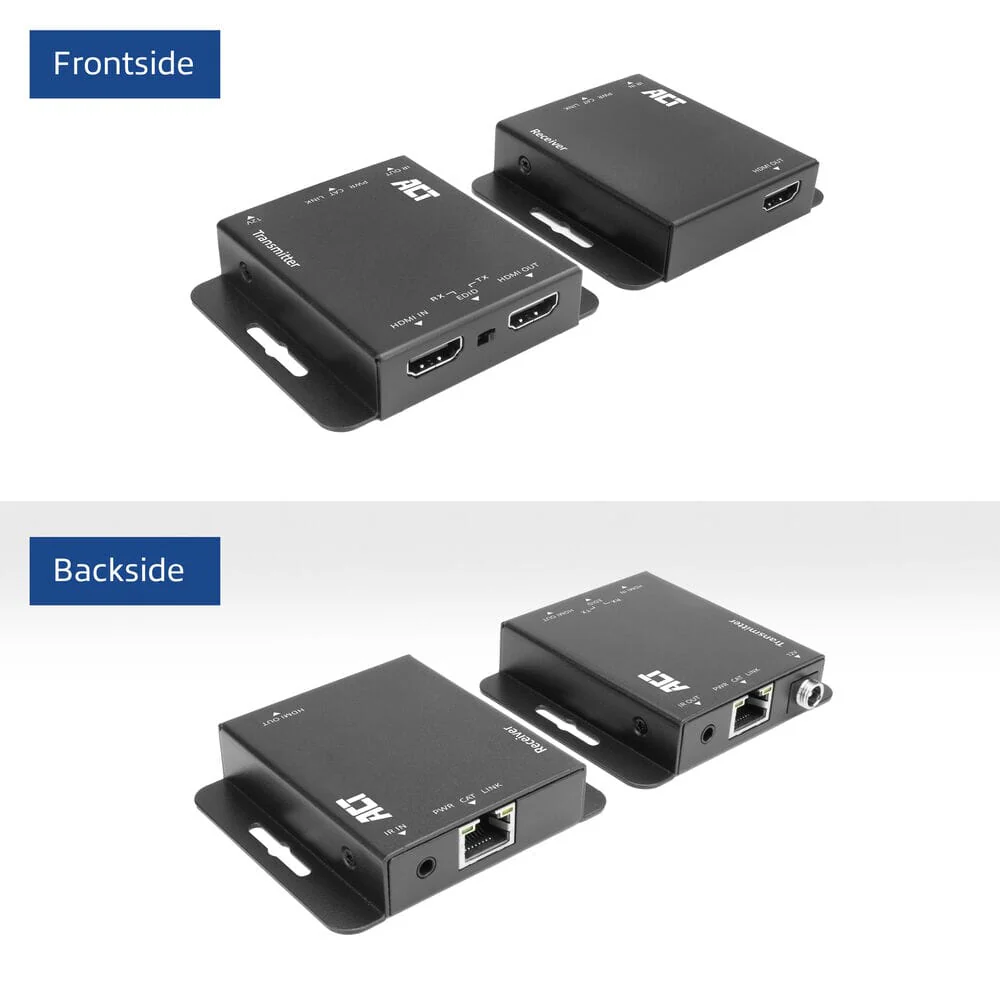 ACT 4K HDMI 1.4 extender set over CAT6 UTP met IR 40 m - Image 4
