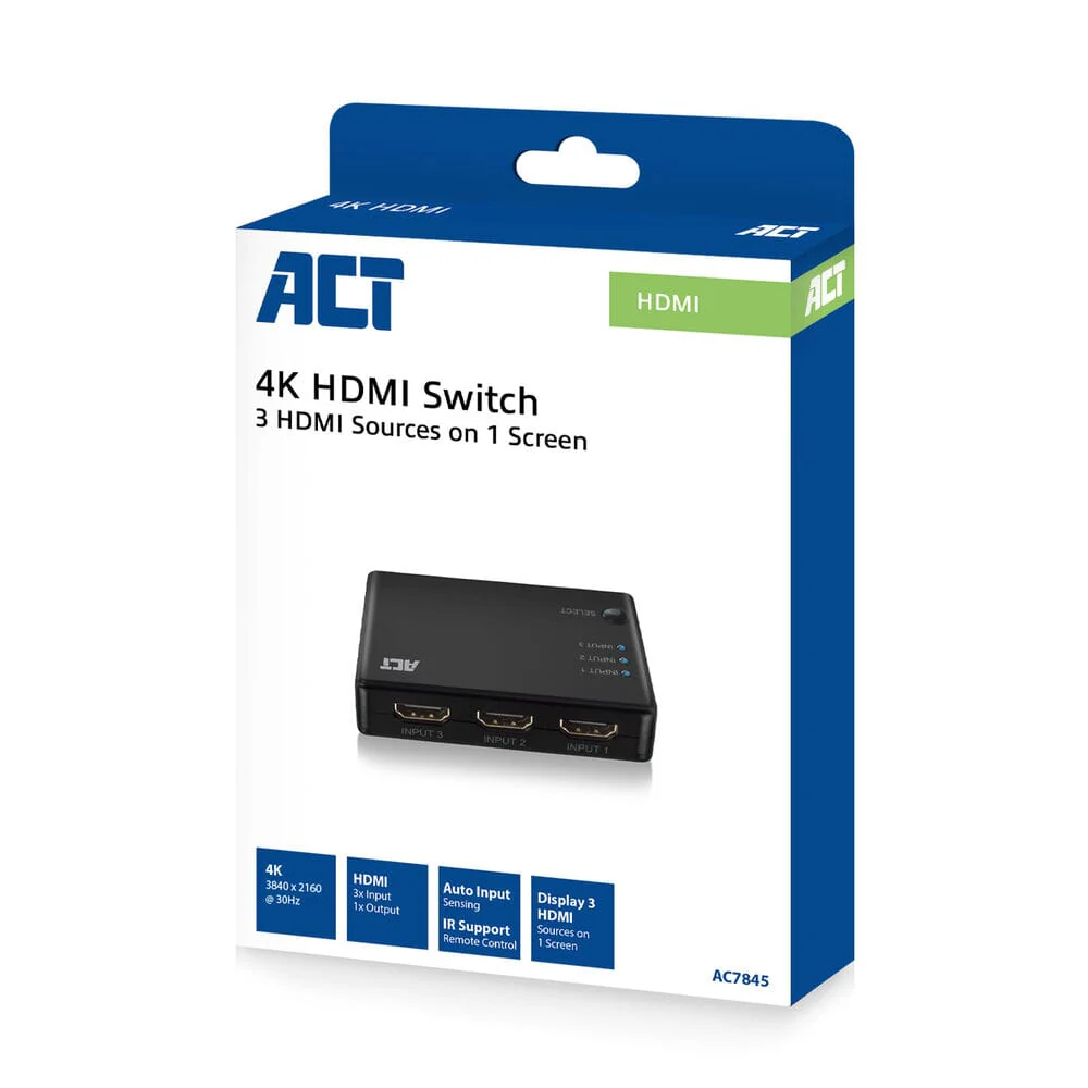 ACT 4K HDMI Switch 3x1 - Image 2