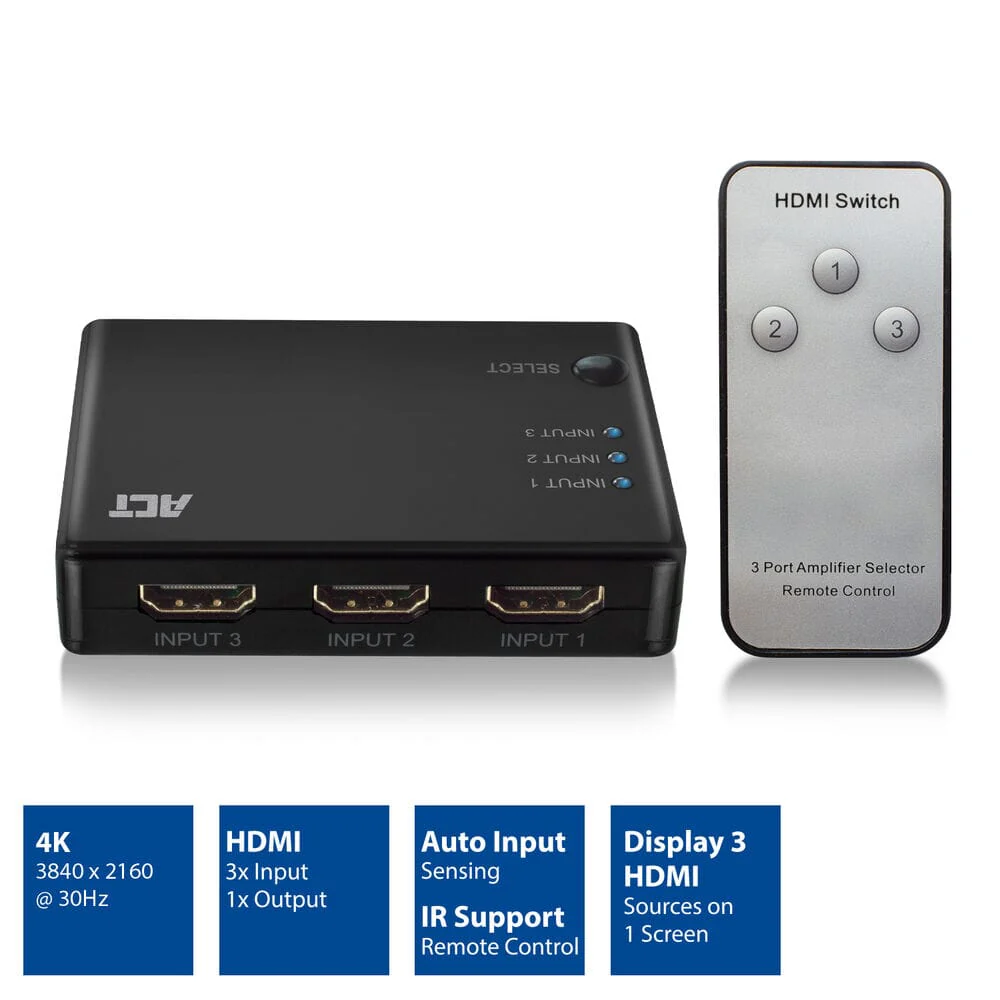 ACT 4K HDMI Switch 3x1 - Image 5