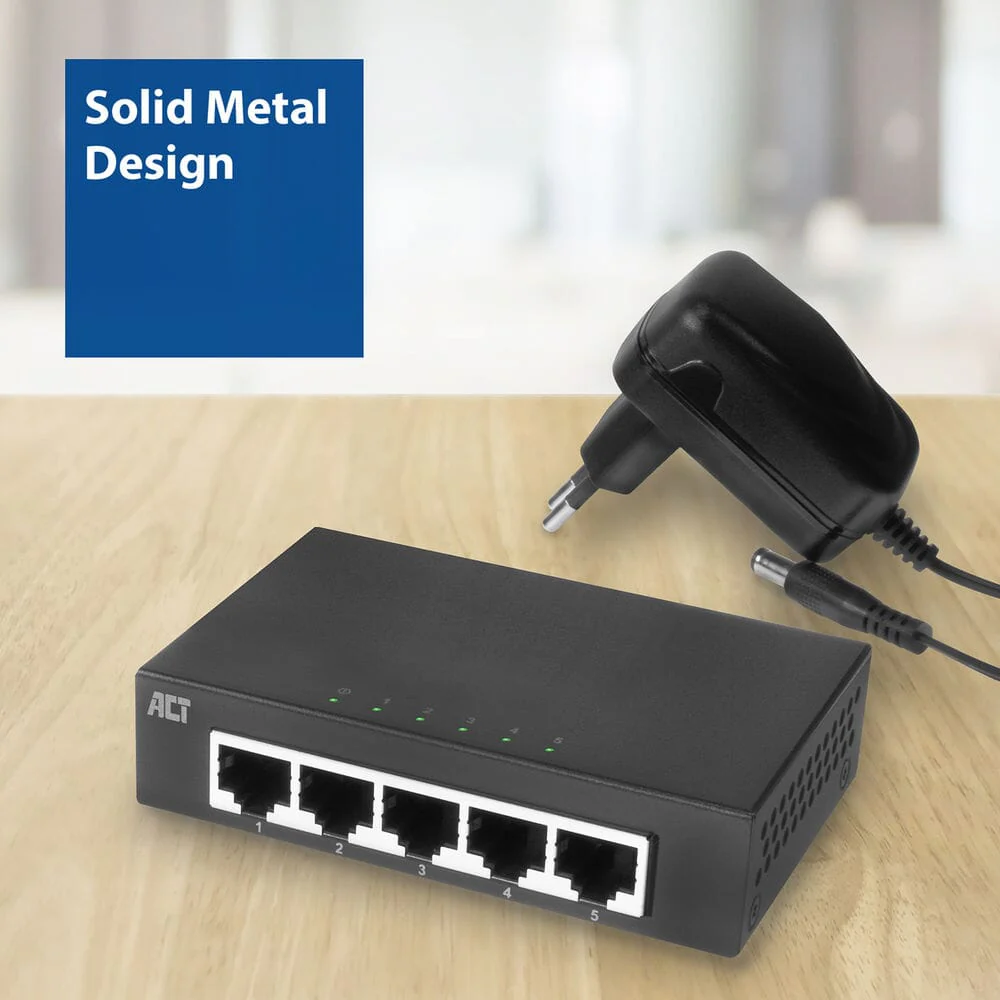 ACT 5-Poorts Gigabit Ethernet Netwerkswitch - Image 4