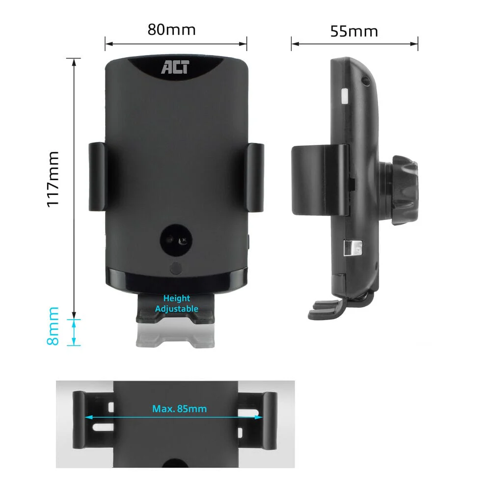 ACT Automatische smartphonehouder draadloze snellaadfunctie - Image 8