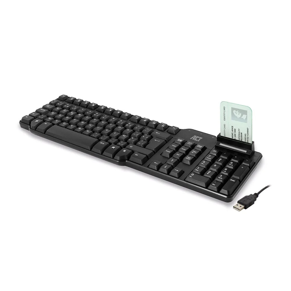 ACT Bekabeld toetsenbord Smartcard lezer (Azerty/BE layout) - Image 2