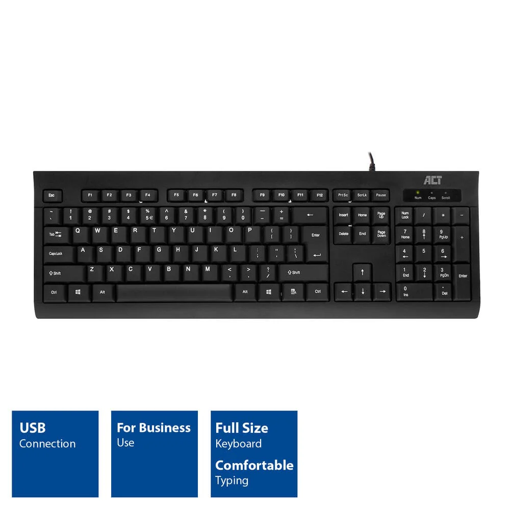 ACT Business toetsenbord USB (Qwerty/US layout) - Image 2