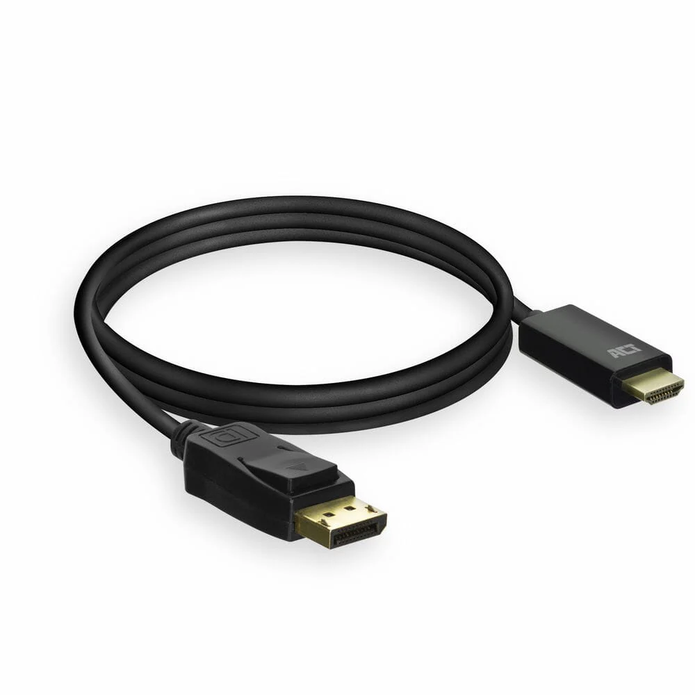 ACT DisplayPort male naar HDMI male adapterkabel, 1,8 m - Image 3