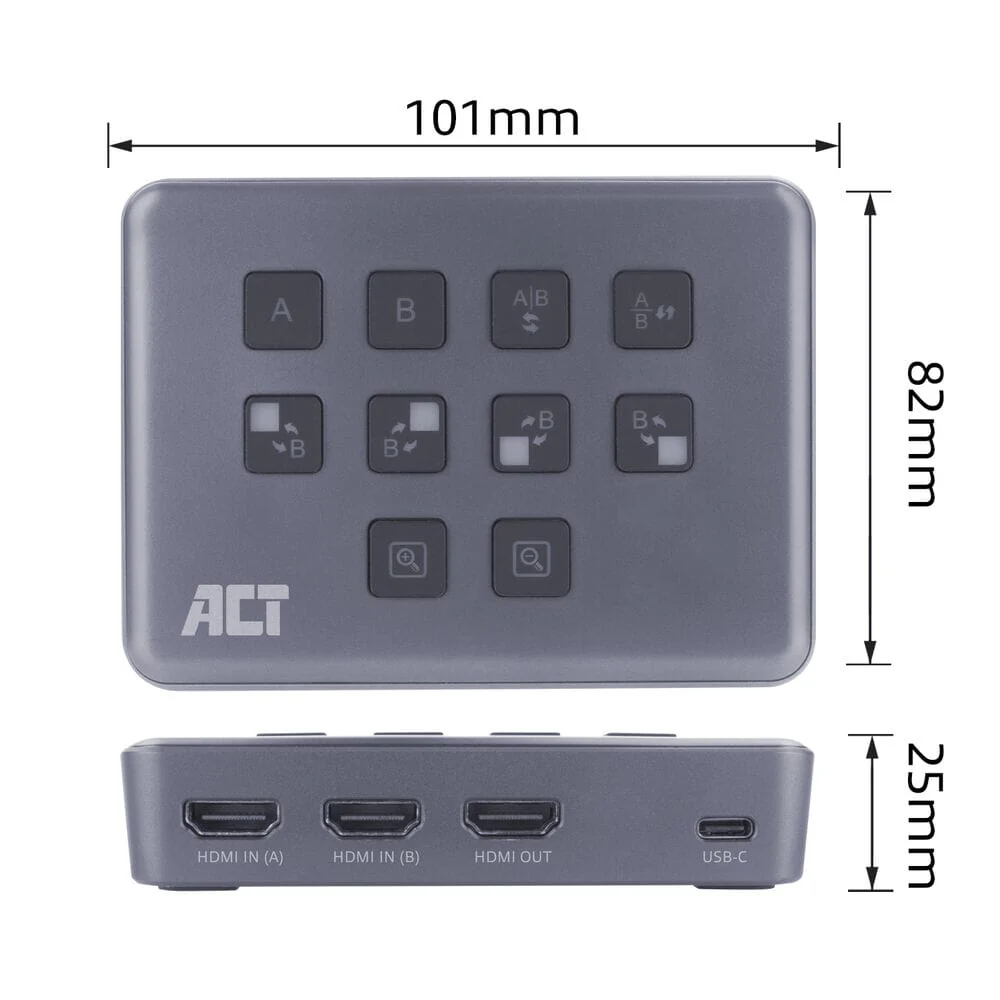 ACT Dual HDMI input USB-C Video Switcher - Image 10