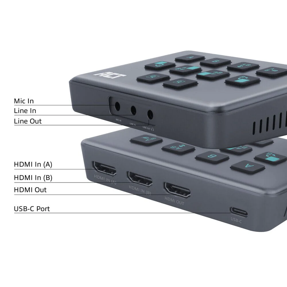 ACT Dual HDMI input USB-C Video Switcher - Image 6