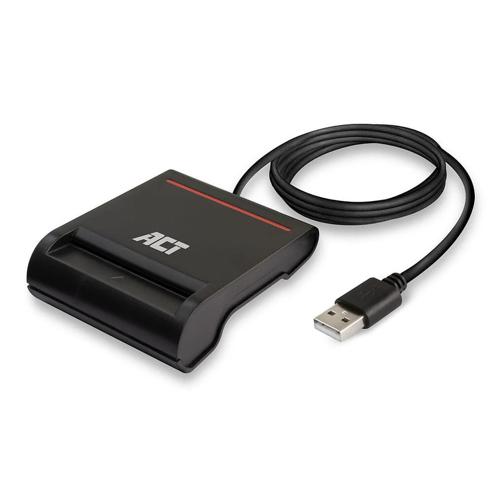 ACT Externe USB 2.0 Smartcard eID Kaartlezer, zwart - Image 11