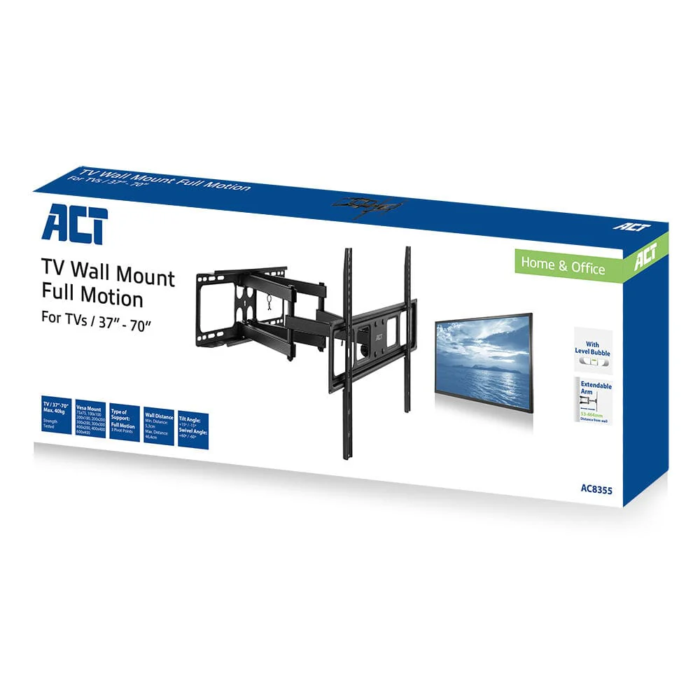 ACT Full motion tv wandsteun, 37 inch tot 70 inch , VESA - Image 6