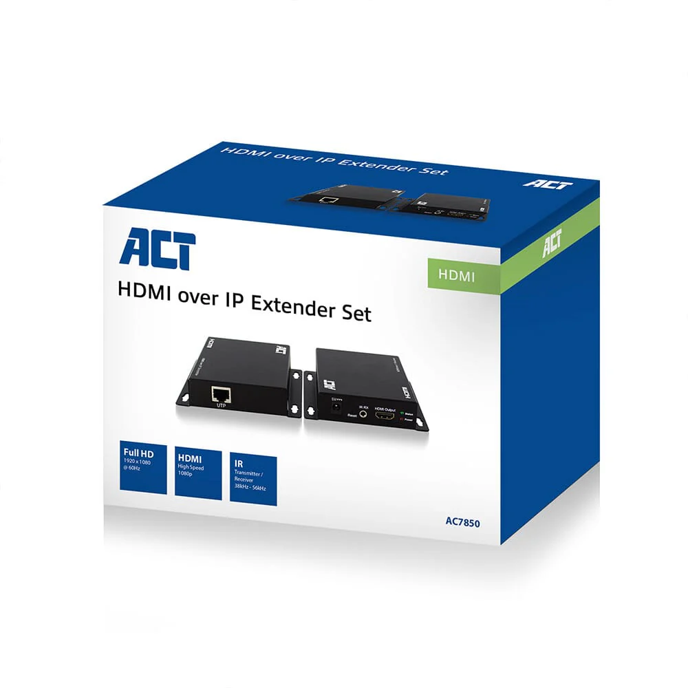 ACT HDMI over IP extender set CATx tot 100 meter - Image 5