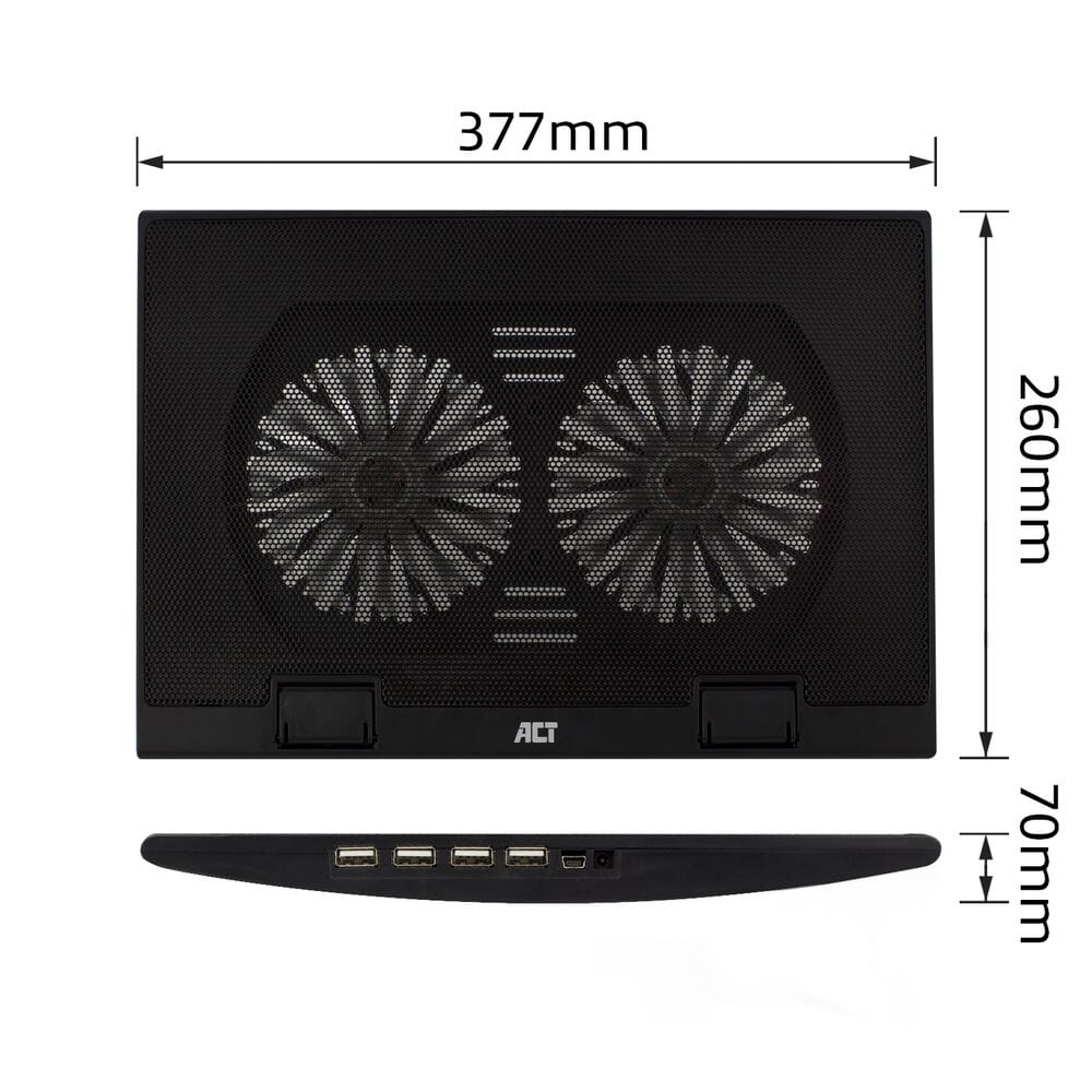 ACT Laptopstandaard verstelbaar in 2 standen, 4-poorts hub - Image 7