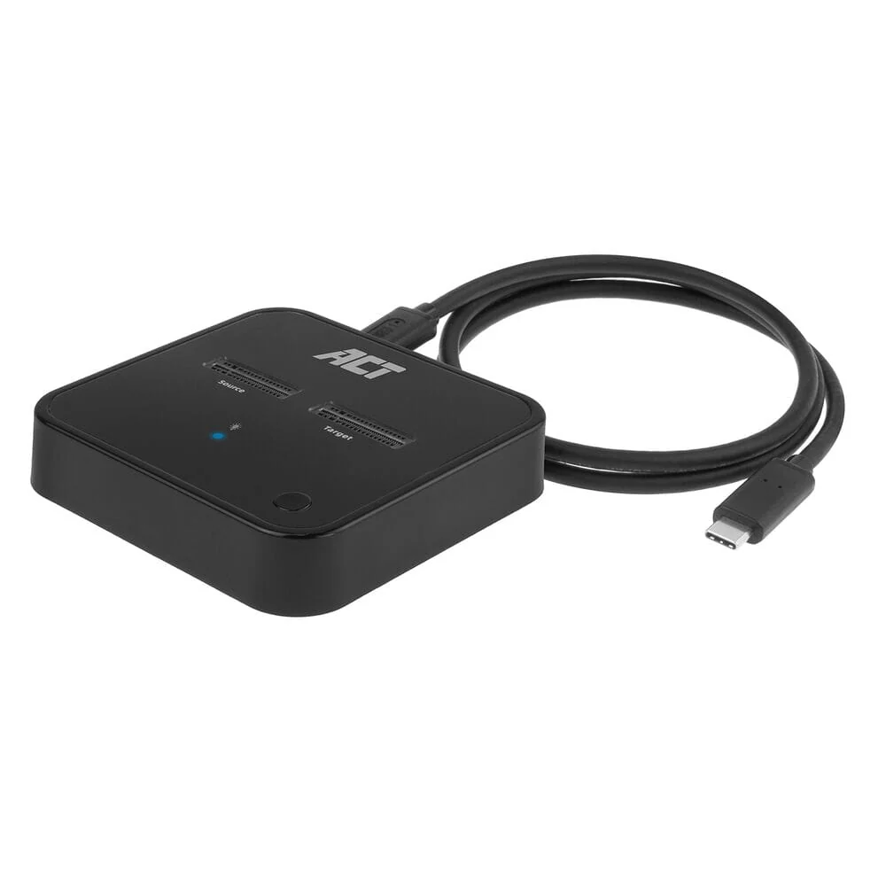 ACT M.2 NVMe/PCIe dual SSD docking clone USB-C 3.2 Gen2