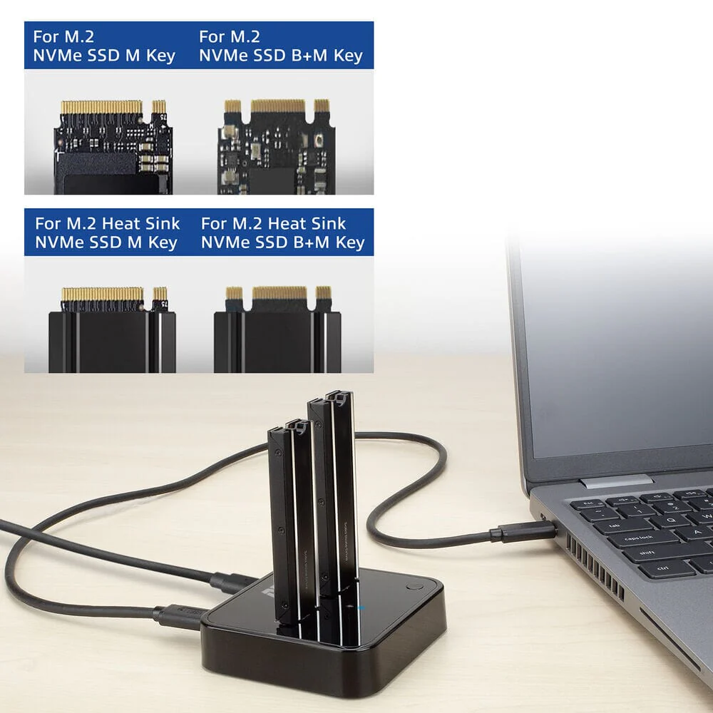 ACT M.2 NVMe/PCIe dual SSD docking clone USB-C 3.2 Gen2 - Image 4