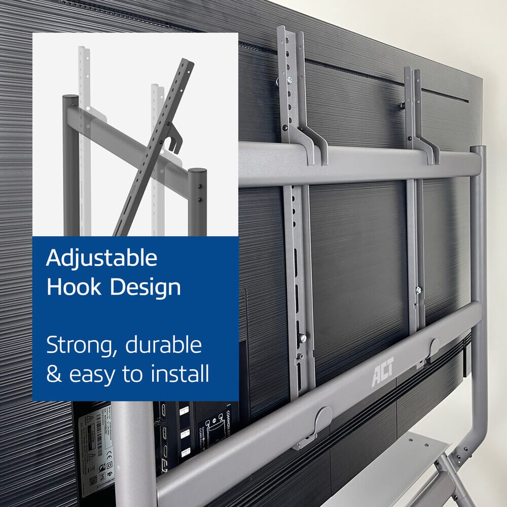 ACT Mobile tv/monitor floor stand, 50 up to 86 inch, VESA - Image 10