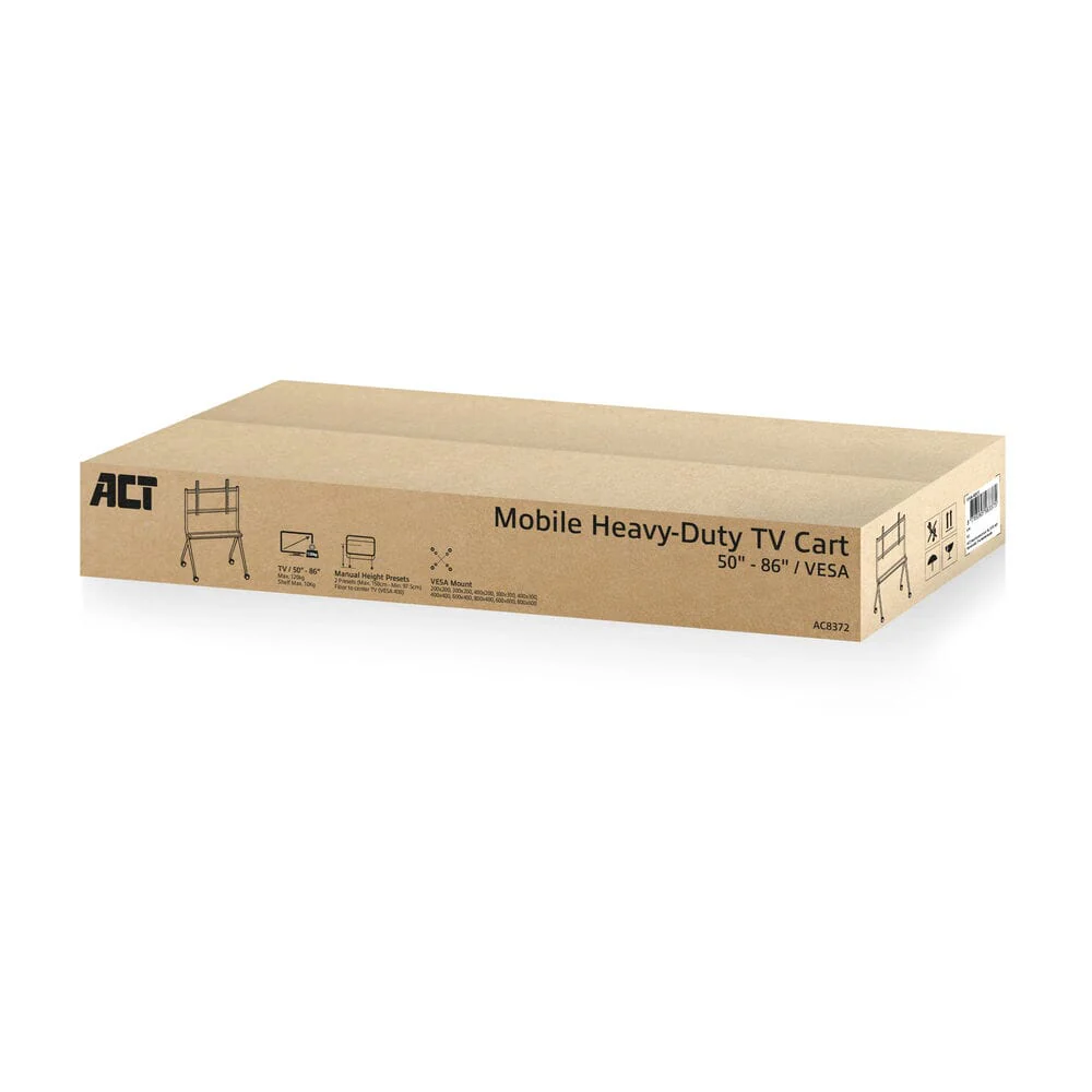 ACT Mobile tv/monitor floor stand, 50 up to 86 inch, VESA - Image 3