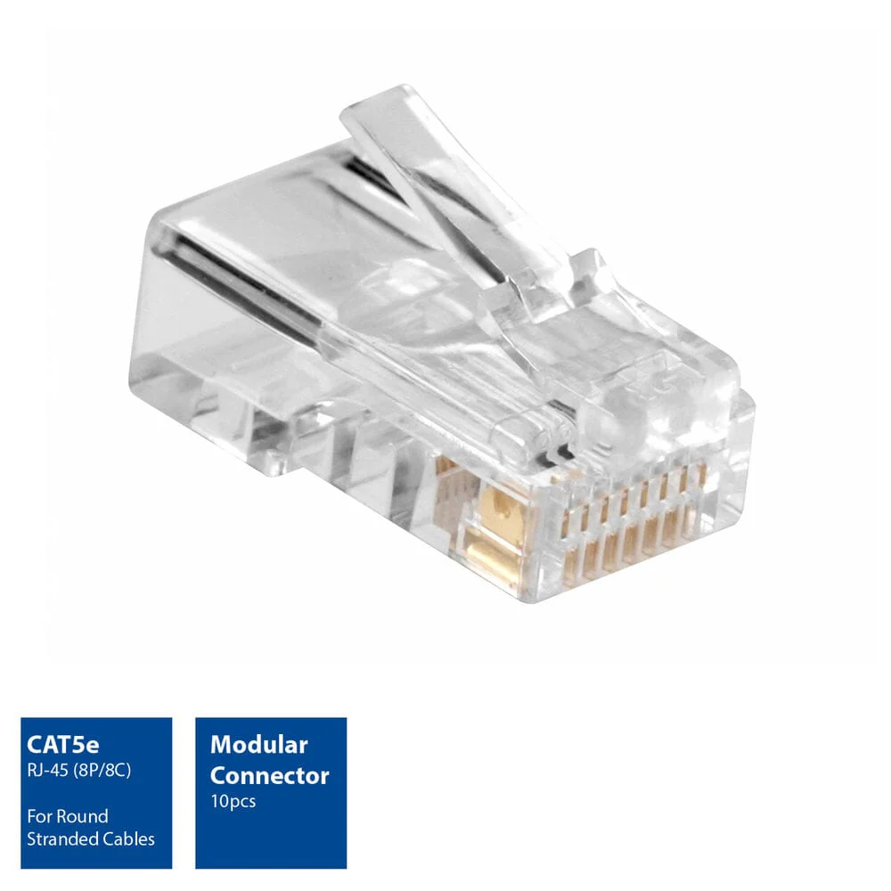 ACT Modulaire CAT5E RJ-45 connector (10 stuks), Zip Bag - Image 2
