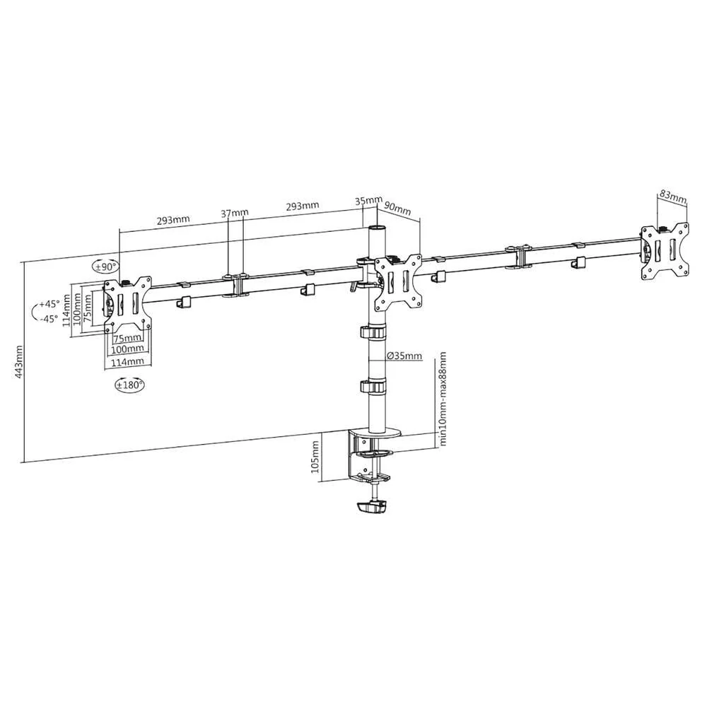ACT Monitorarm, 3 schermen - Image 7