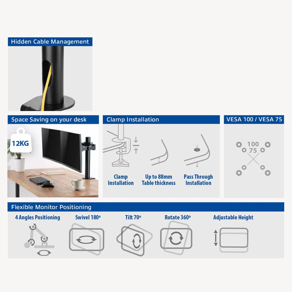 ACT Monitorarm office solid pro, 2 schermen - Image 8